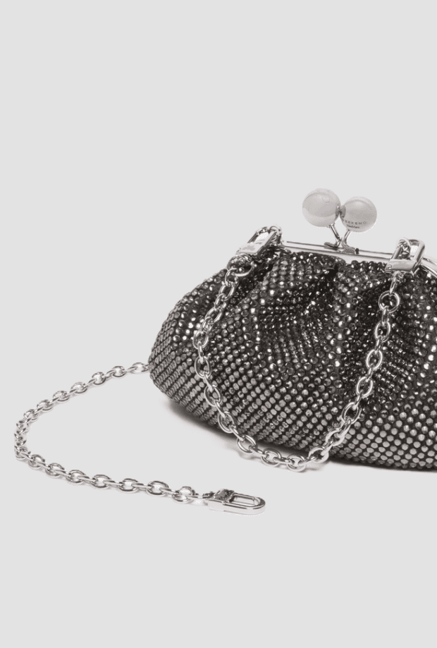 MAX MARA borsa pasticcino extra small con strass donna nero - 3