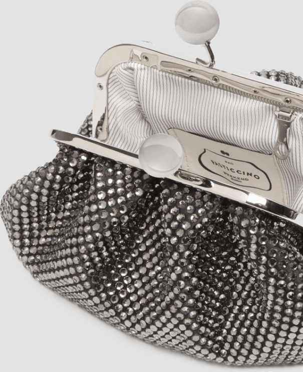 MAX MARA borsa pasticcino extra small con strass donna nero - 5