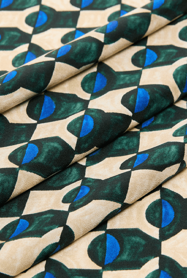 MAX MARA foulard in seta donna verde scuro - 2
