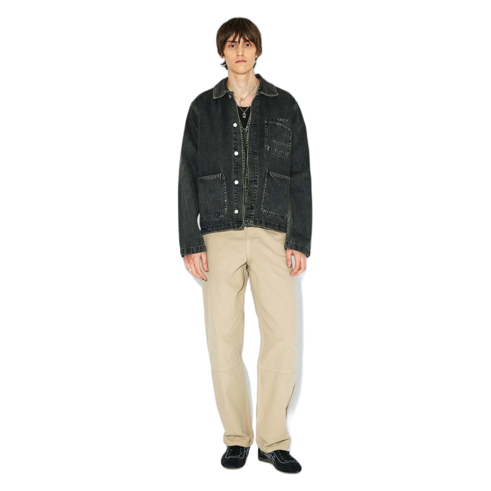 DRDENIM giacca dr denim evon worker jacket - aged black - 2