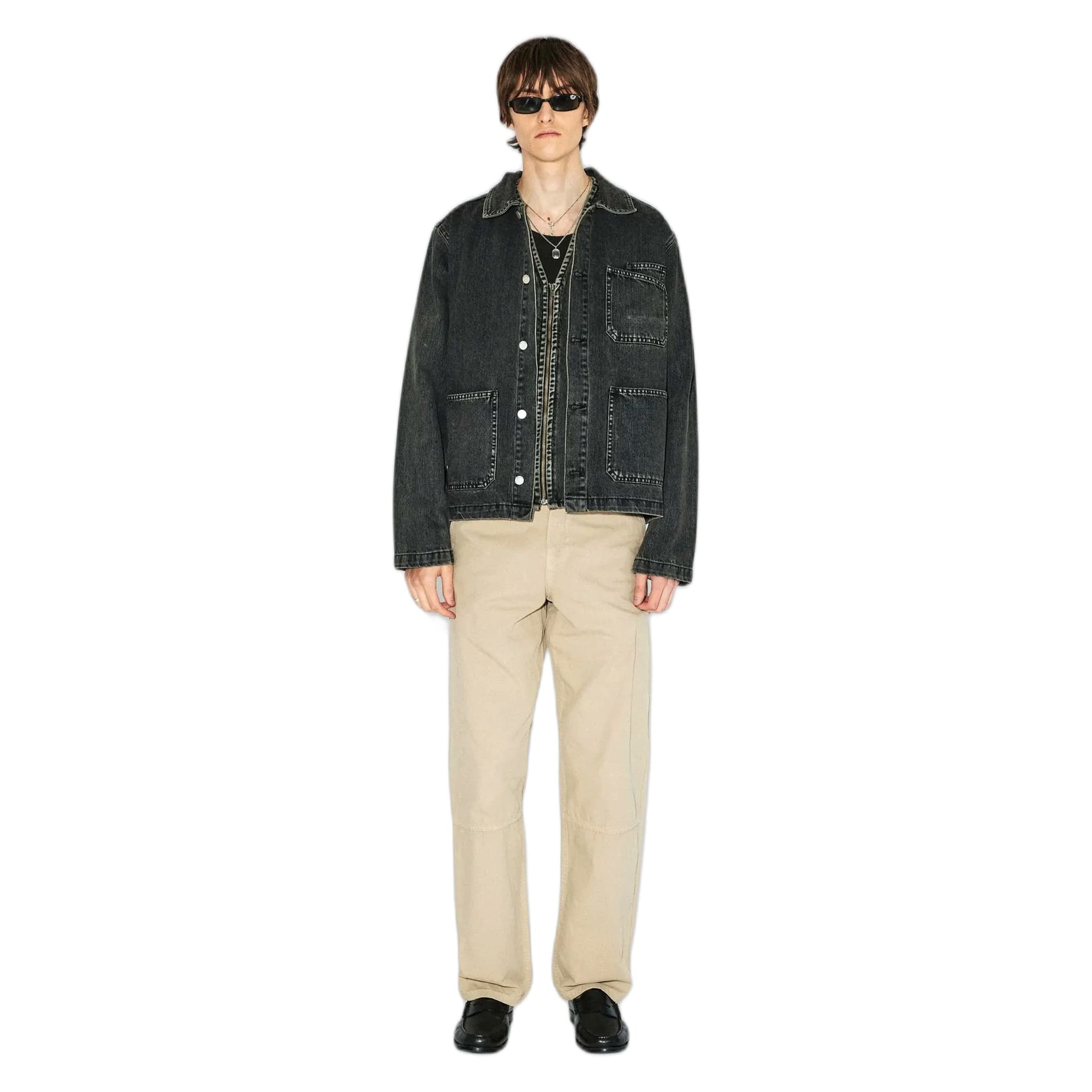 DRDENIM giacca dr denim evon worker jacket - aged black - 4