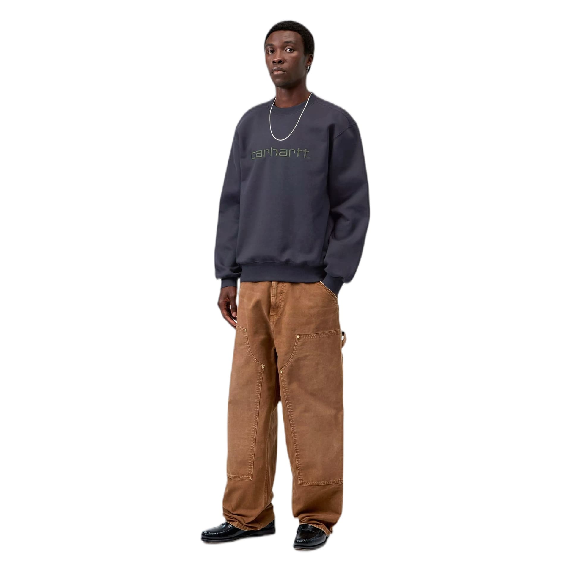 CARHARTT WIP felpa carhartt wip carhartt sweatshirt - dark navy / dark scarab - 2