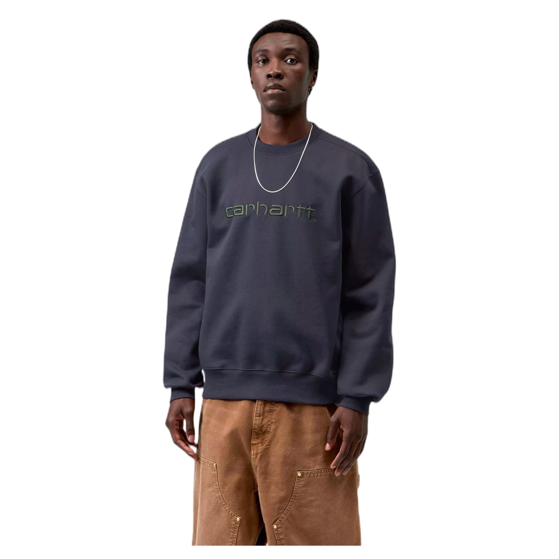CARHARTT WIP felpa carhartt wip carhartt sweatshirt - dark navy / dark scarab - 4