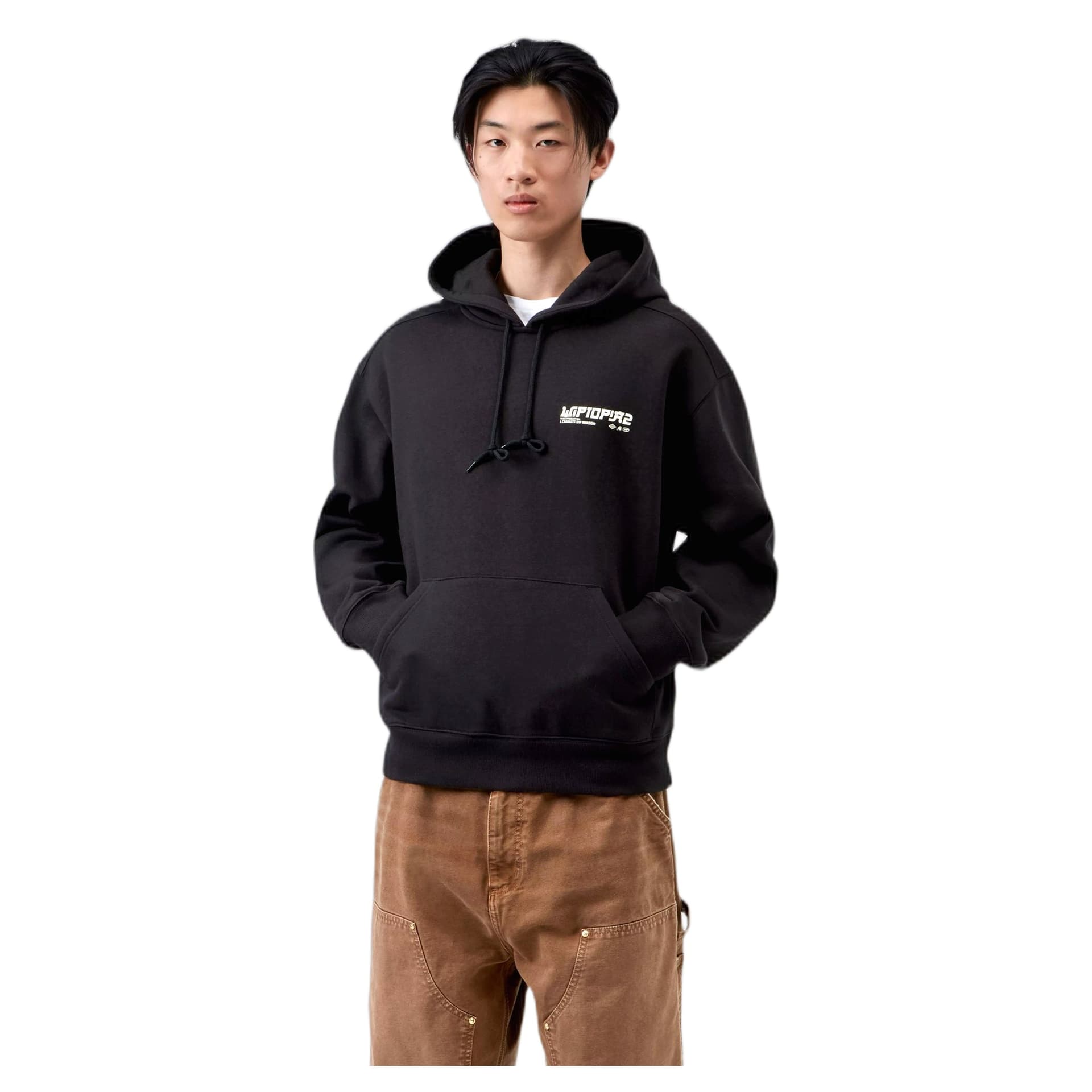 CARHARTT WIP felpa carhartt wip hooded wiptopia 2 sweat - black - 5