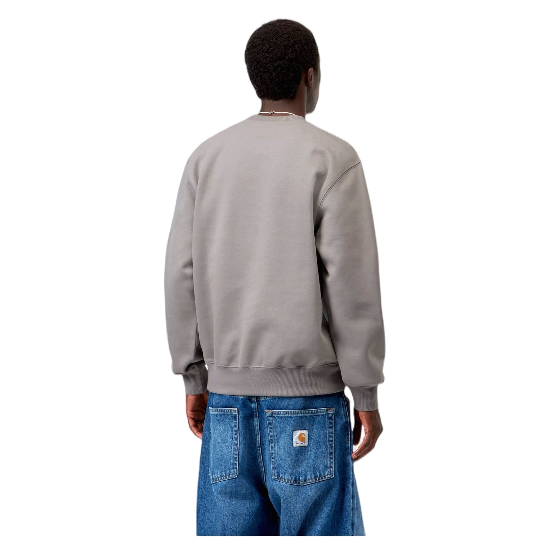 CARHARTT WIP felpa carhartt wip carhartt sweatshirt - shady grey / dark navy - 3