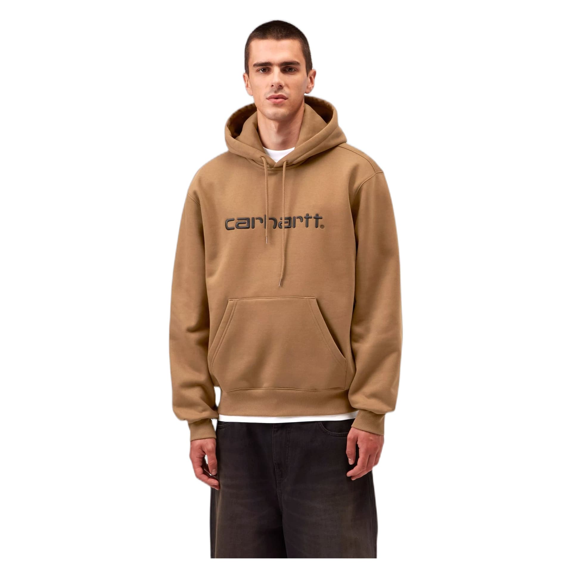 CARHARTT WIP felpa carhartt wip hooded carhartt sweatshirt - wip h brown / black - 4