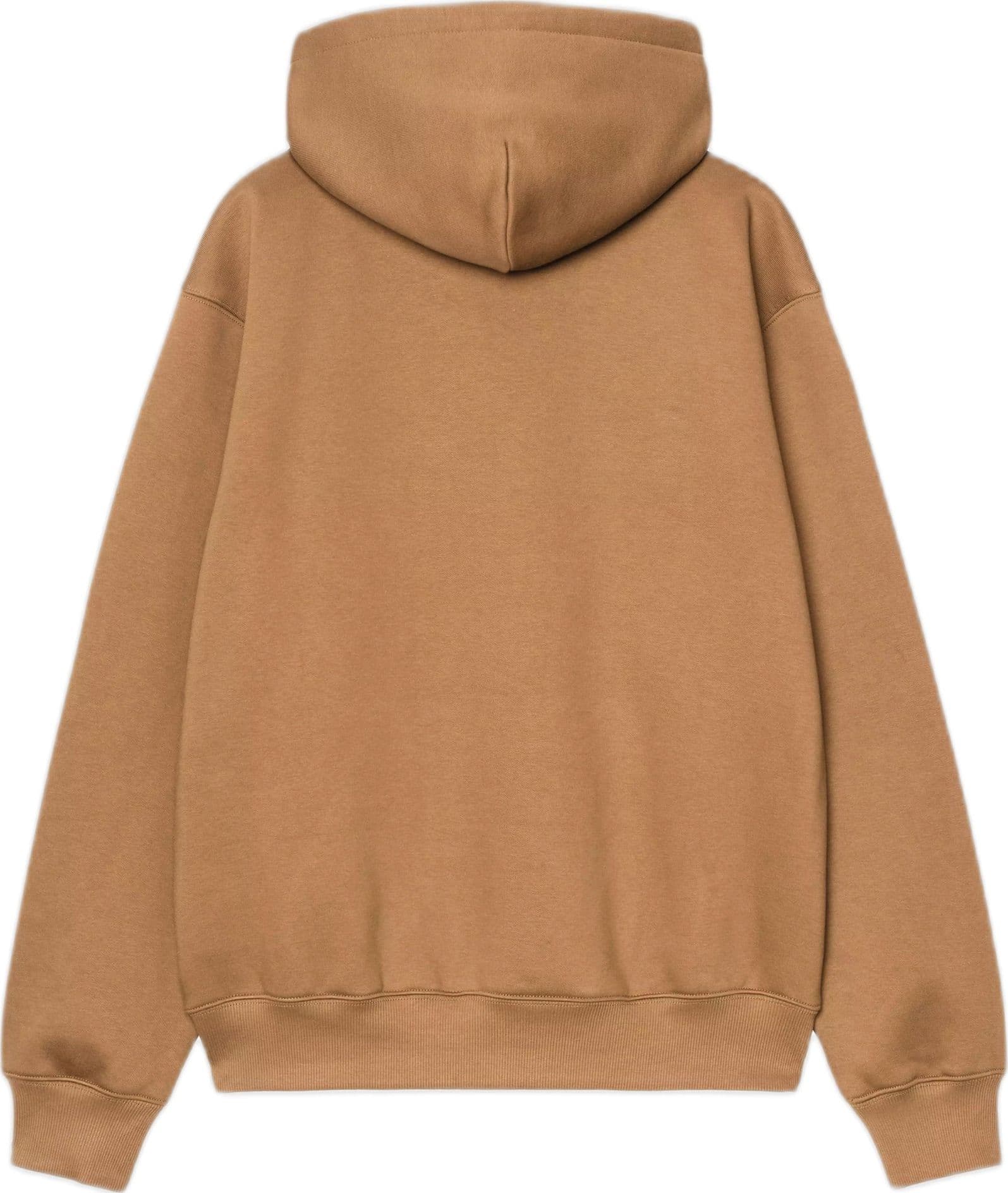 CARHARTT WIP felpa carhartt wip hooded carhartt sweatshirt - wip h brown / black - 5