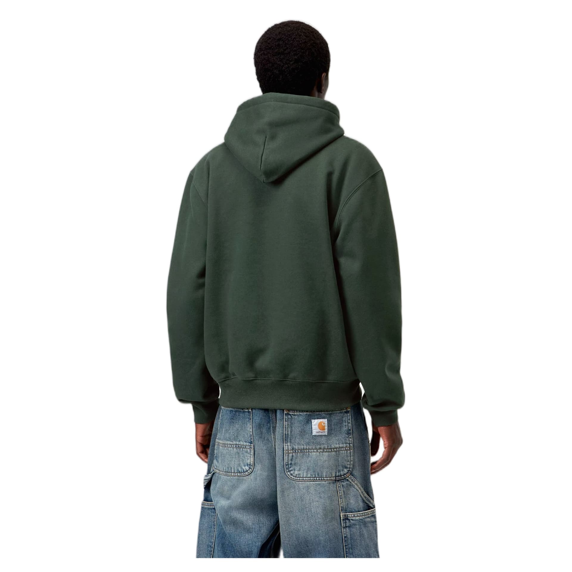 CARHARTT WIP felpa carhartt wip hooded carhartt sweatshirt - dark scarab / palisander - 3