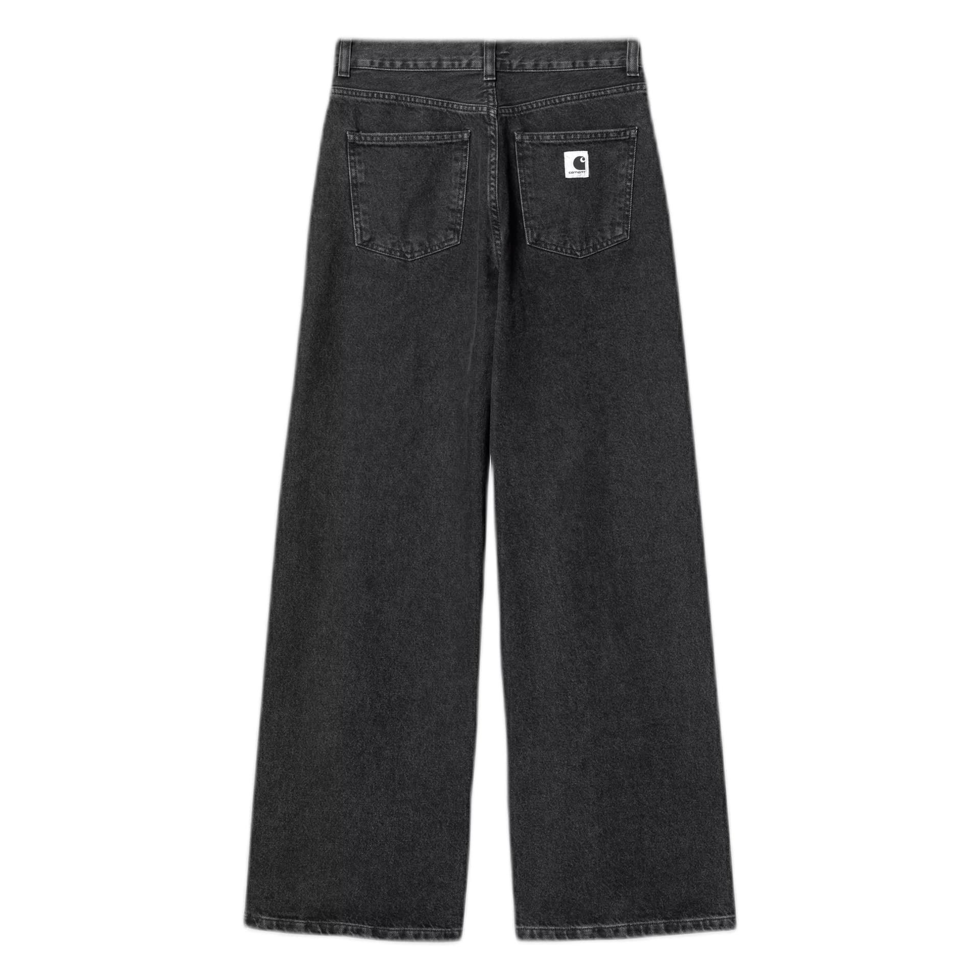 CARHARTT WIP jeans carhartt wip w' jane pant - black heavy stone wash - 2