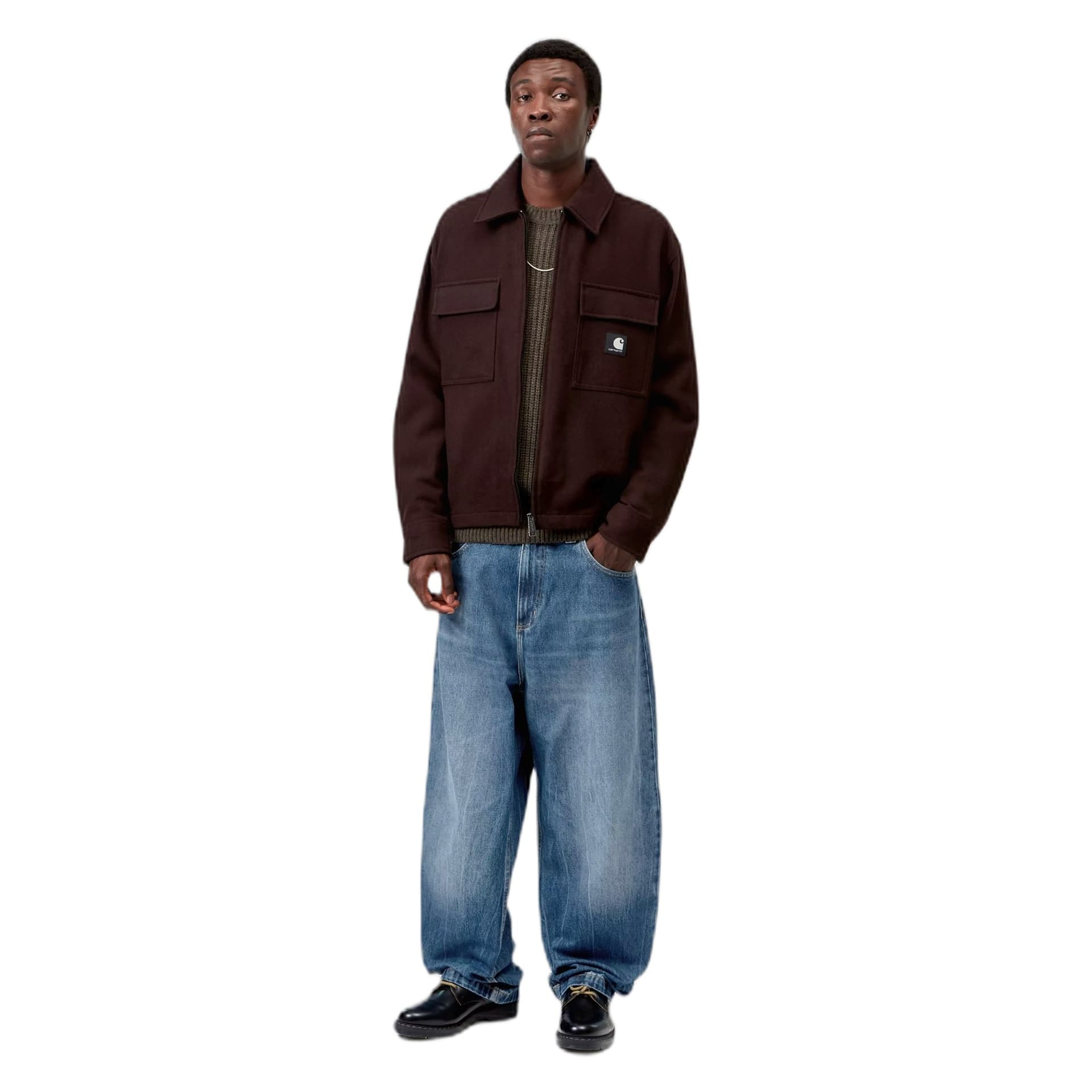CARHARTT WIP jeans carhartt wip landon pant - blue marble used wash - 5