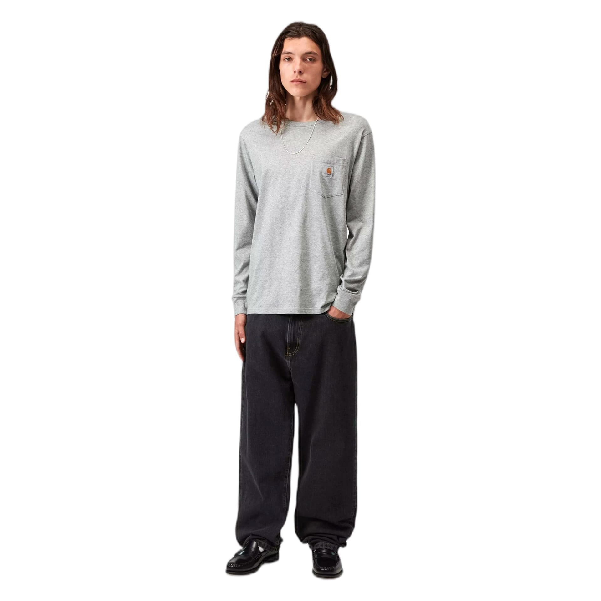 CARHARTT WIP jeans carhartt wip aaron pant - black stone wash - 3