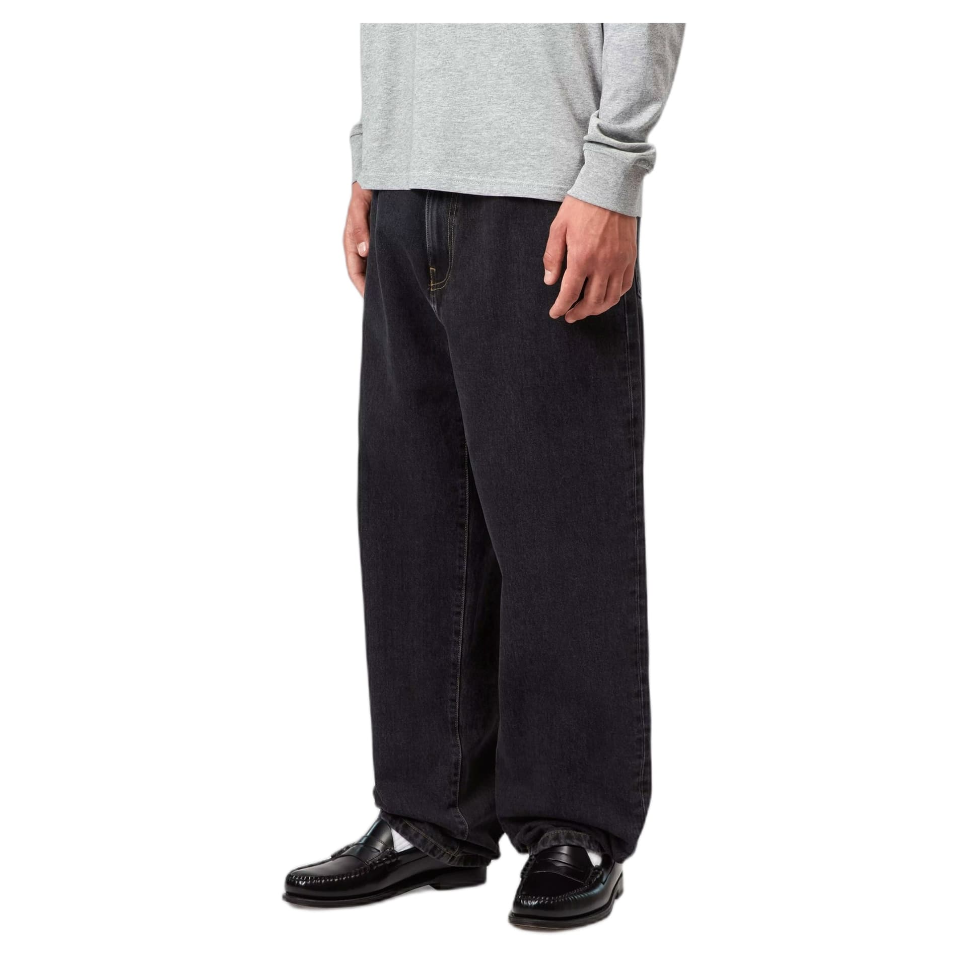 CARHARTT WIP jeans carhartt wip aaron pant - black stone wash - 4