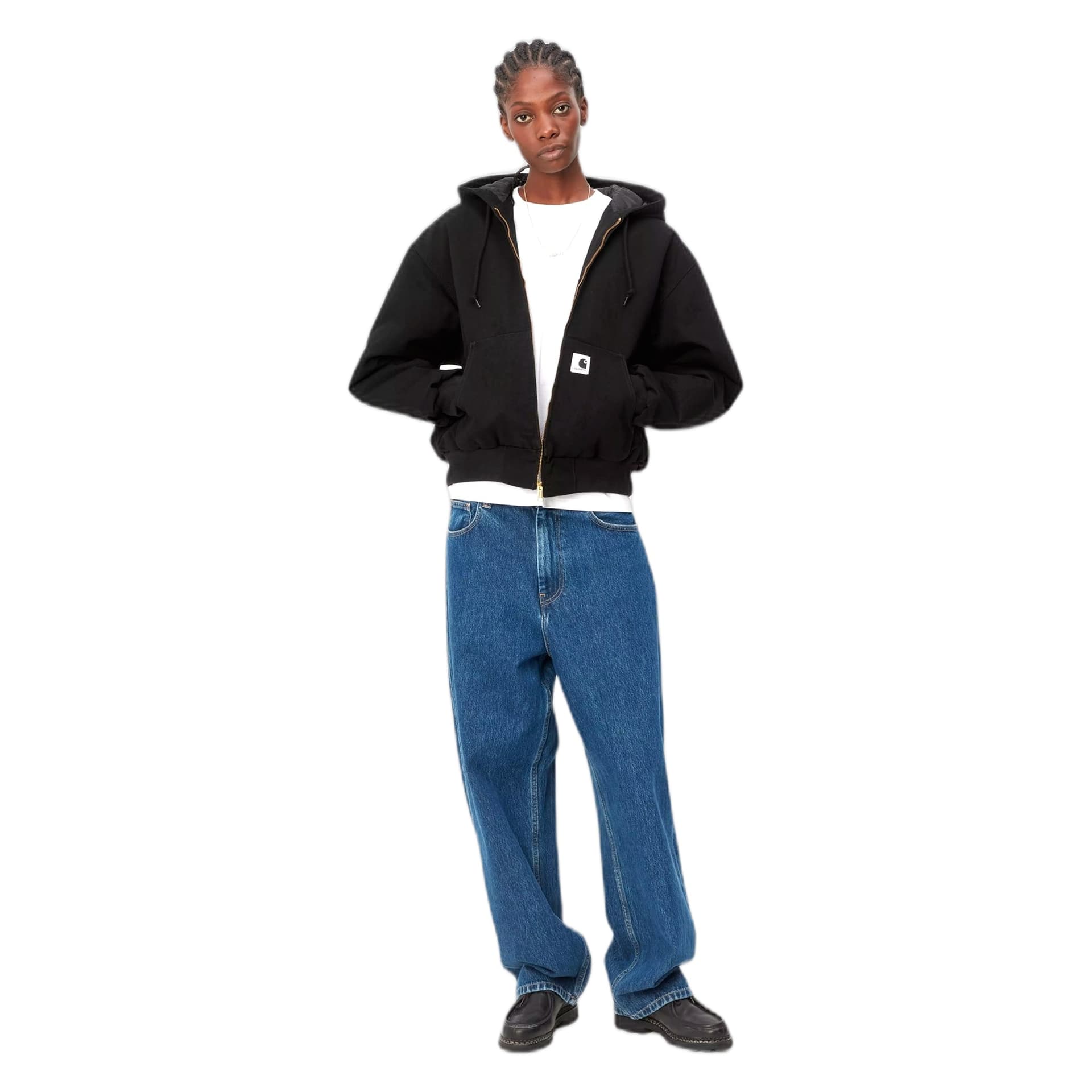 CARHARTT WIP giacca carhartt wip w' og active jacket - black rinsed - 2