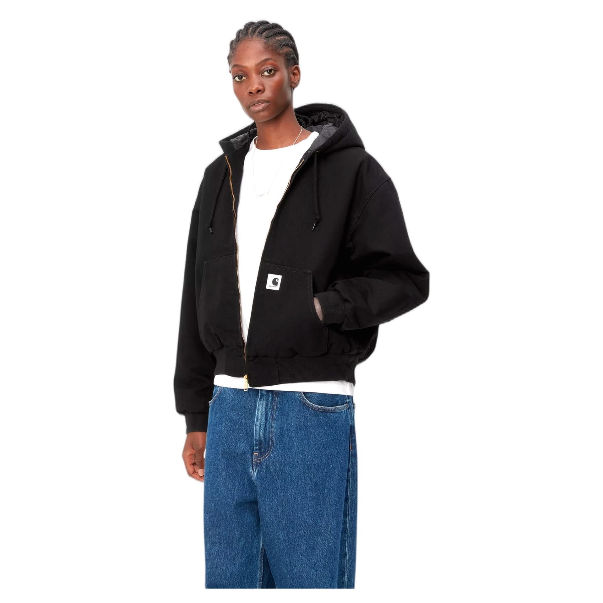CARHARTT WIP giacca carhartt wip w' og active jacket - black rinsed - 5