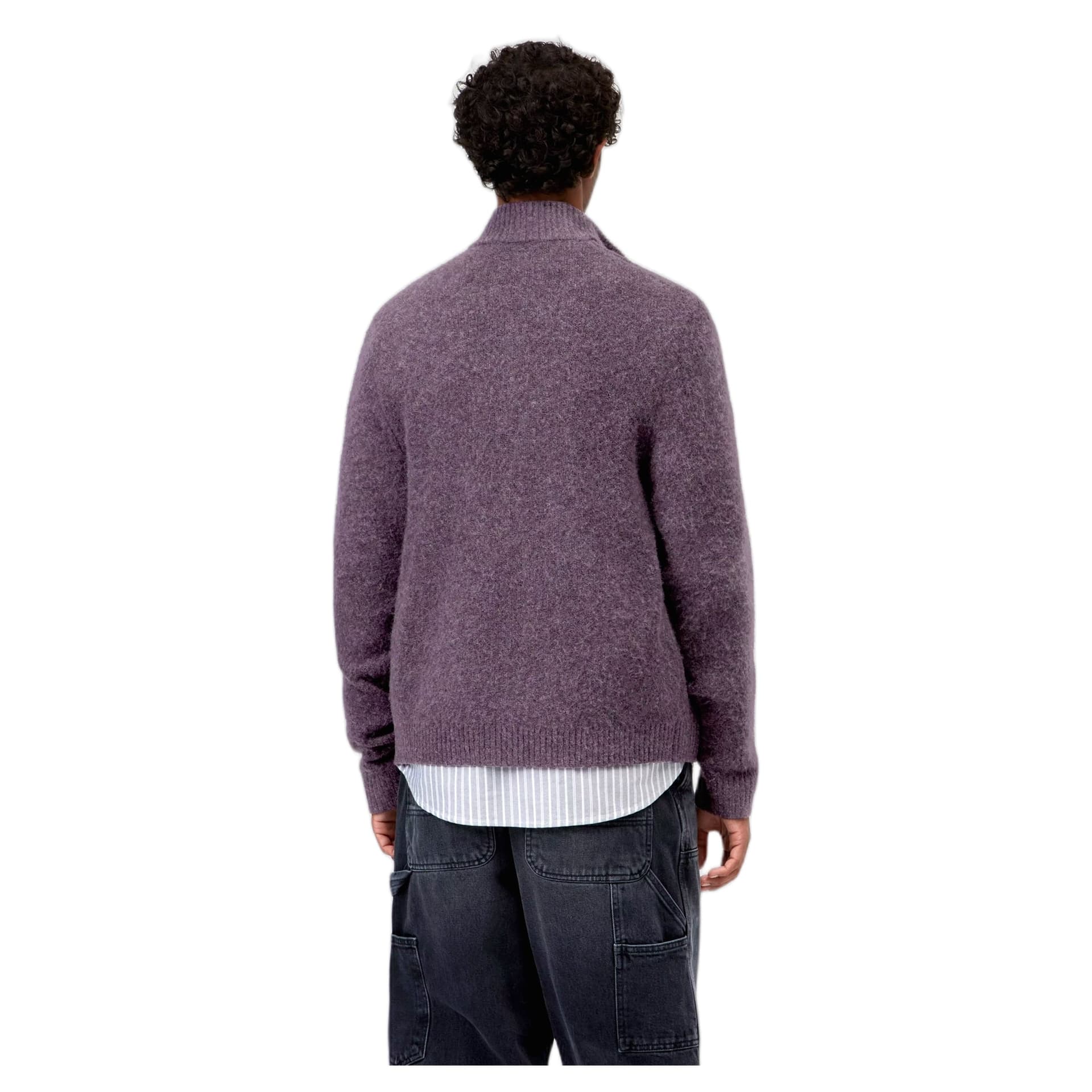 CARHARTT WIP maglione carhartt wip curtis sweater jacket - tangled shady purple - 4
