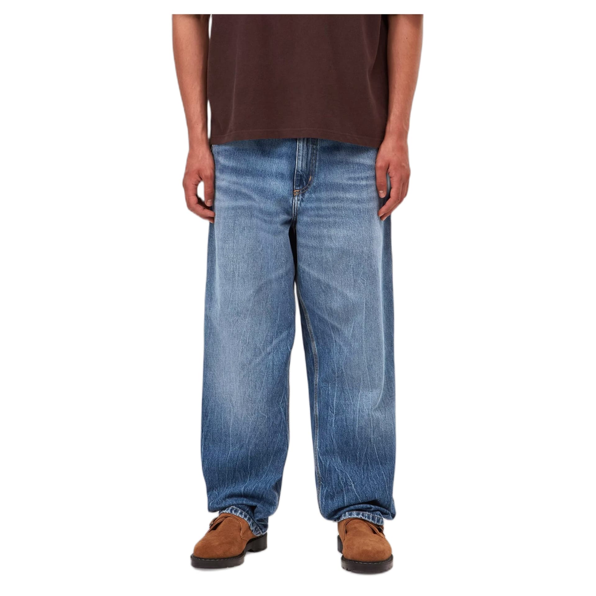 CARHARTT WIP jeans carhartt wip single knee pant - blue marble used wash - 6