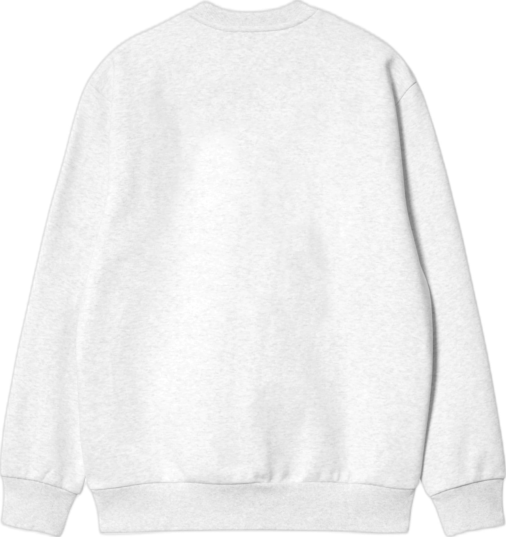 CARHARTT WIP felpa carhartt wip carhartt sweat - ash heather / graphite - 5