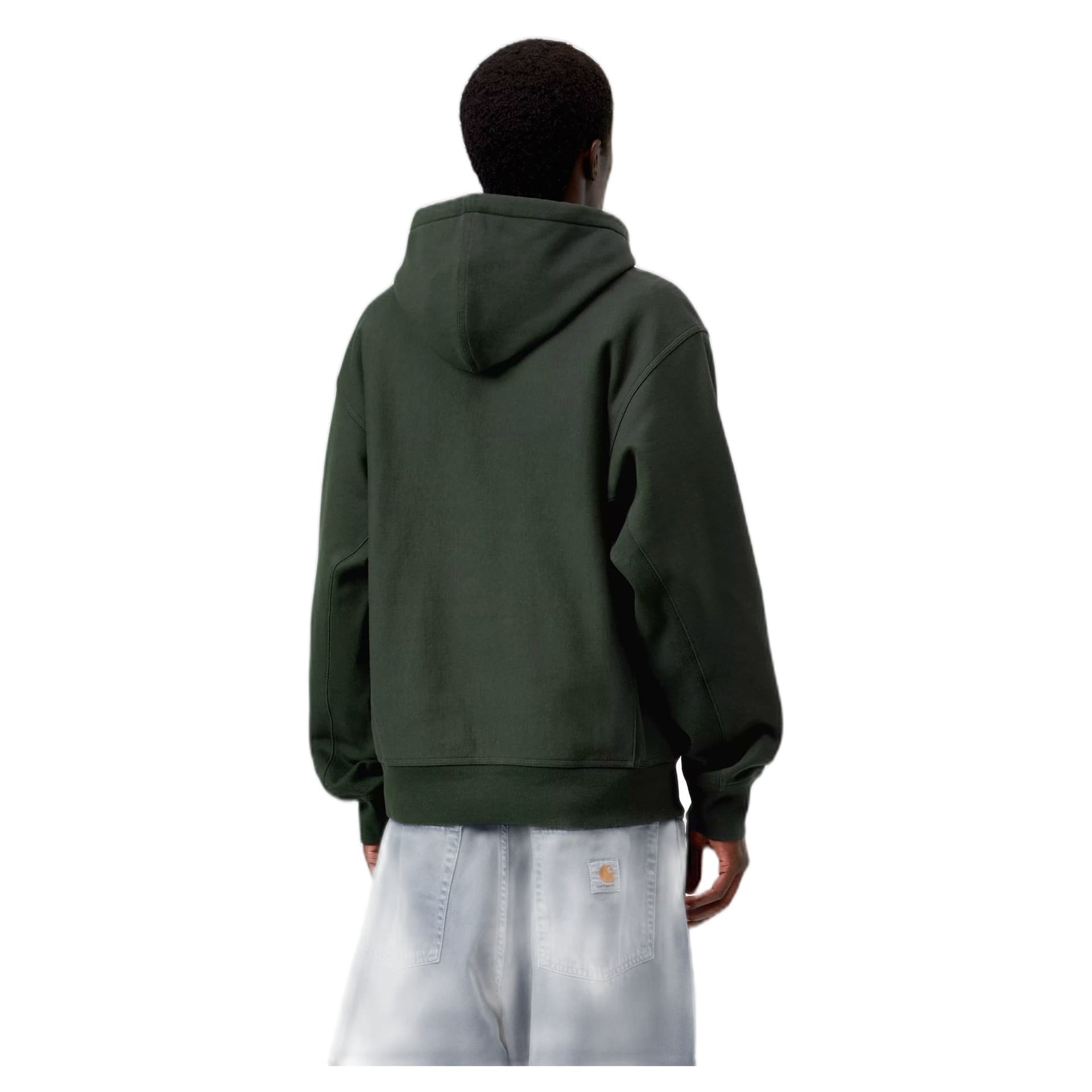 CARHARTT WIP felpa carhartt wip hooded american script sweatshirt - raven - 3