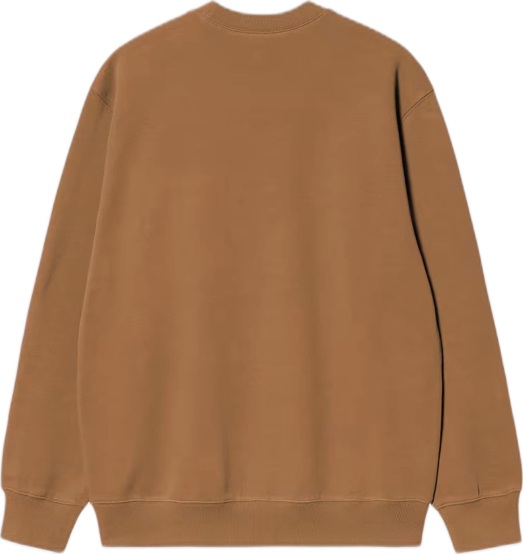 CARHARTT WIP felpa carhartt wip carhartt sweat - wip h brown / black - 5