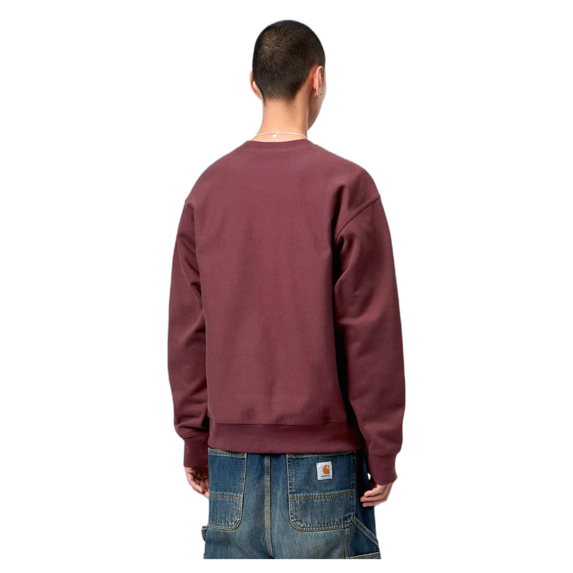 CARHARTT WIP felpa carhartt wip american script sweatshirt - amarone - 3