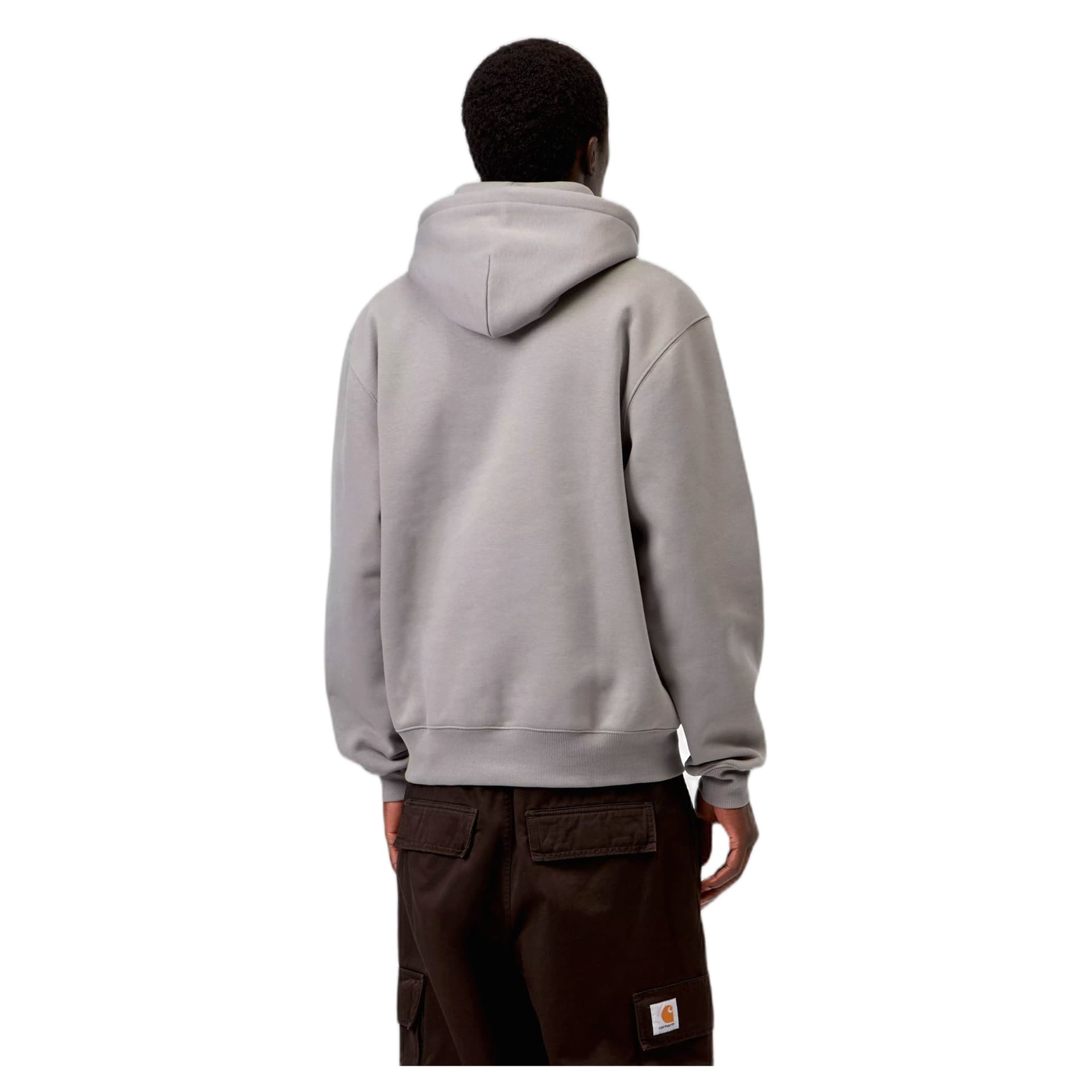 CARHARTT WIP felpa carharrtt wip hooded carhartt sweatshirt - shady grey / dark navy - 3