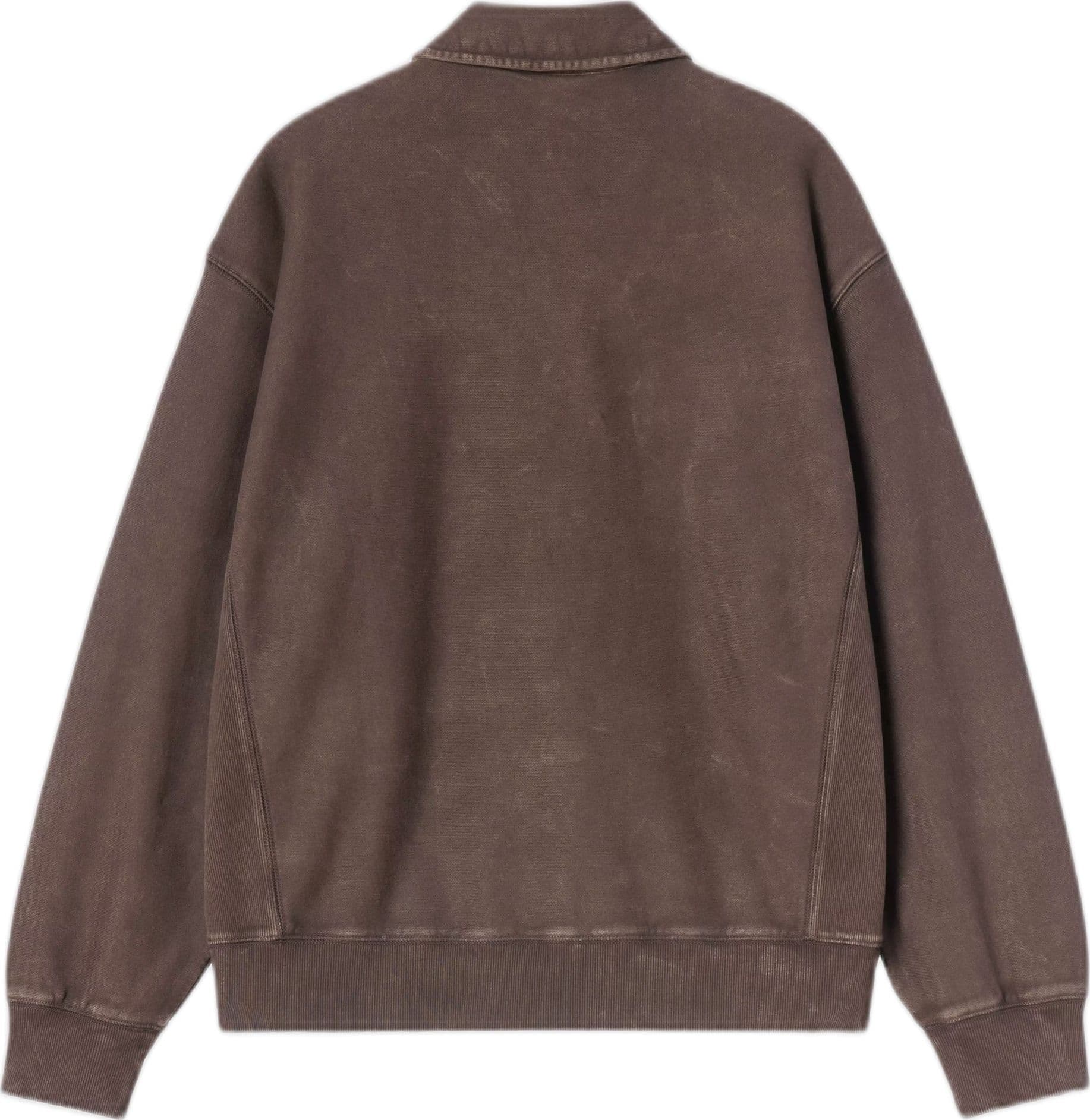 CARHARTT WIP felpa carhartt wip lambert polo sweat - tobacco moon wash - 5