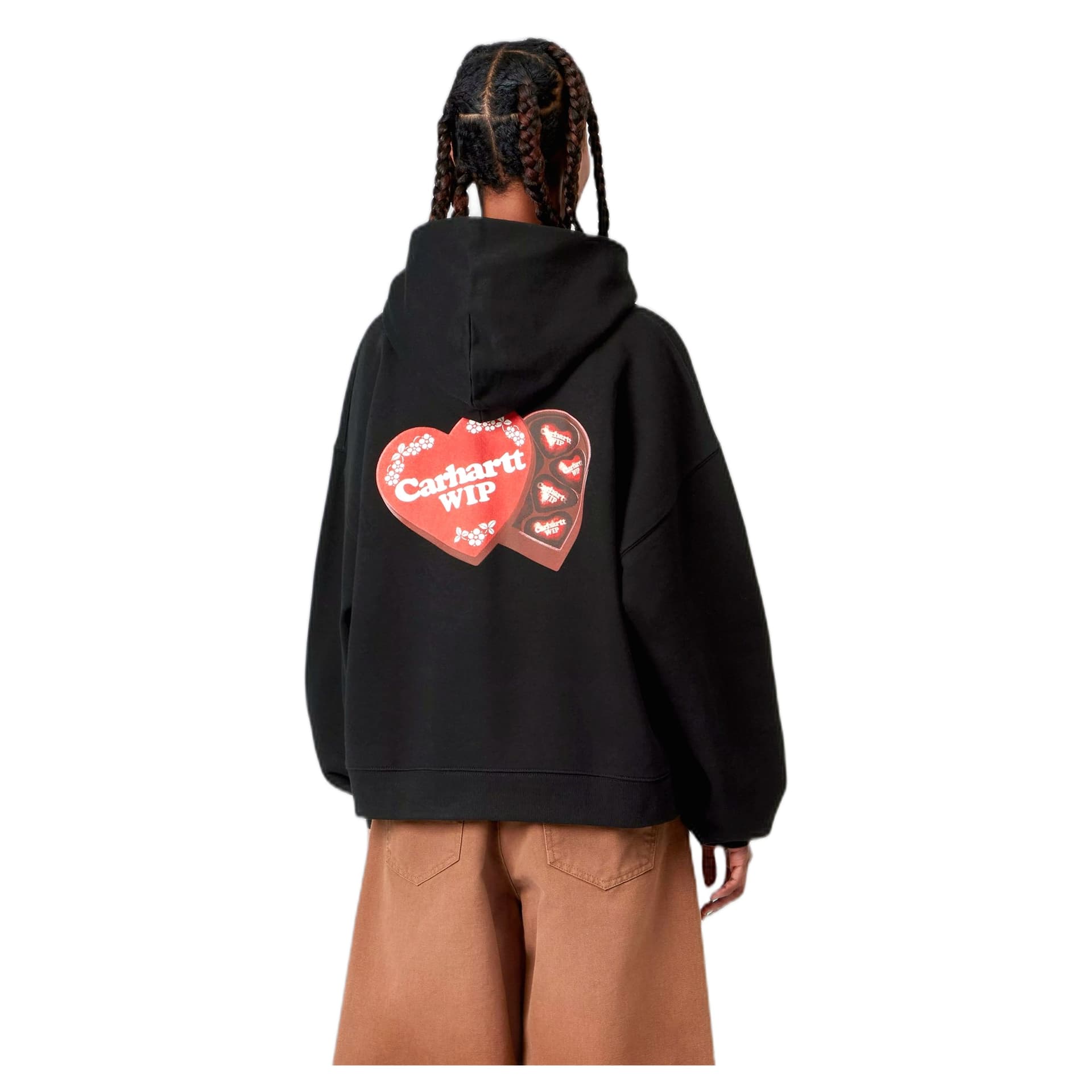 CARHARTT WIP felpa carhartt wip w' hooded hartt case sweat - black - 4