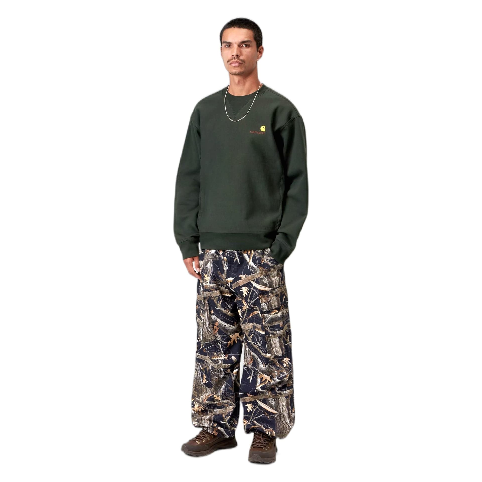 CARHARTT WIP felpa carhartt wip american script sweatshirt - raven - 2