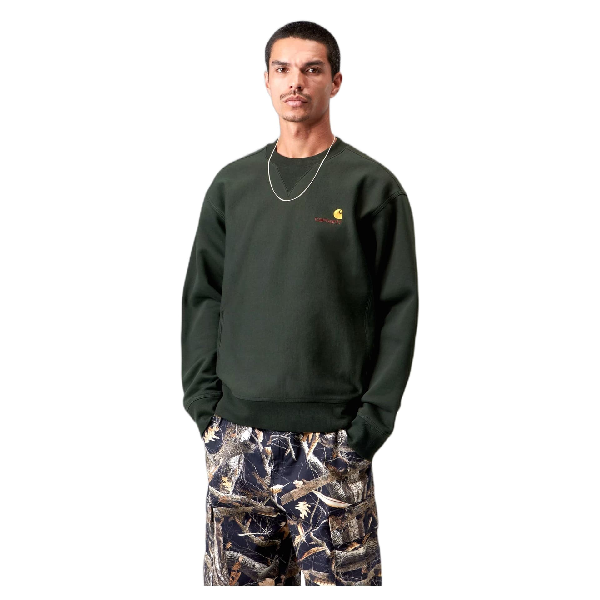 CARHARTT WIP felpa carhartt wip american script sweatshirt - raven - 4