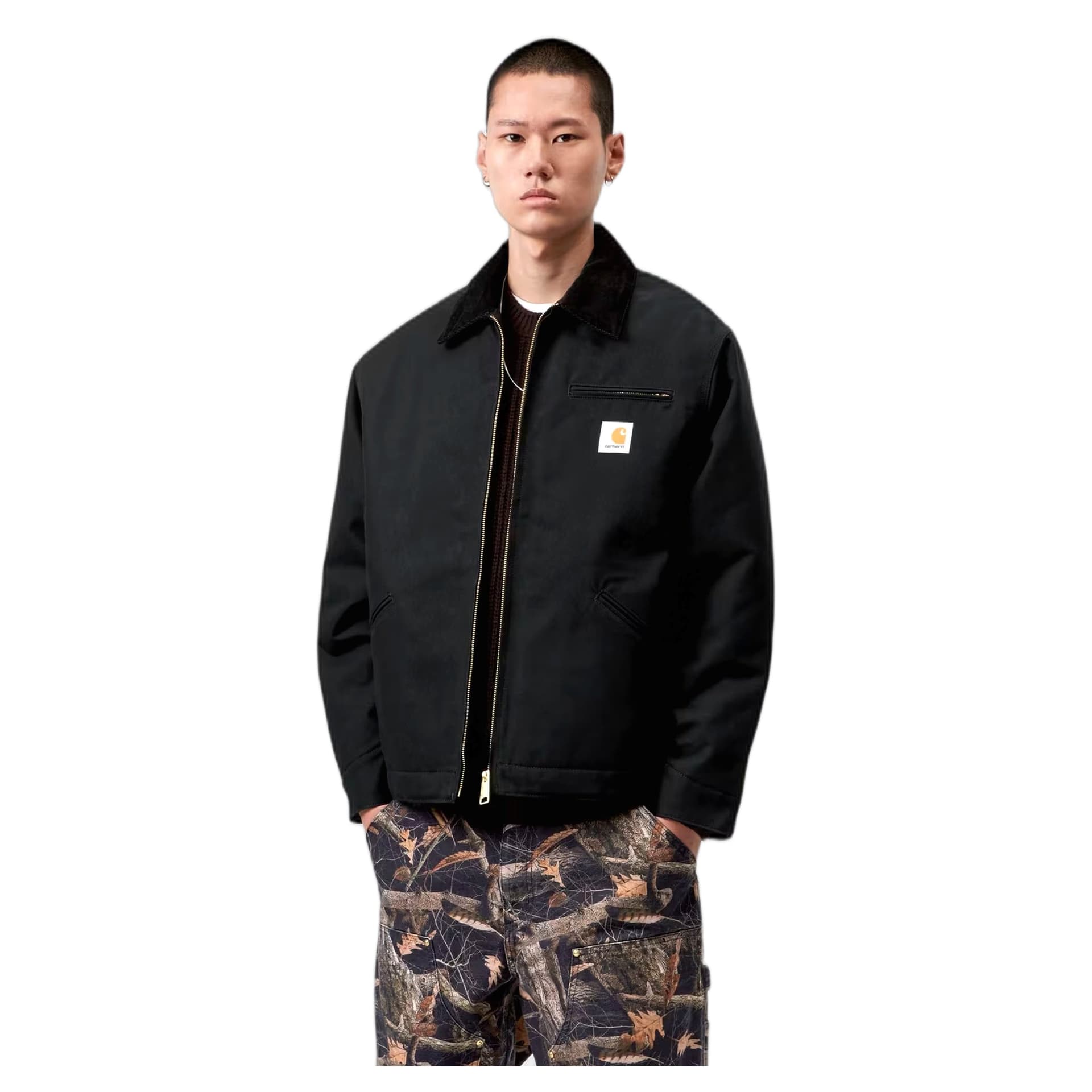 CARHARTT WIP giacca carhartt wip og detroit jacket - black / black rigid - 5