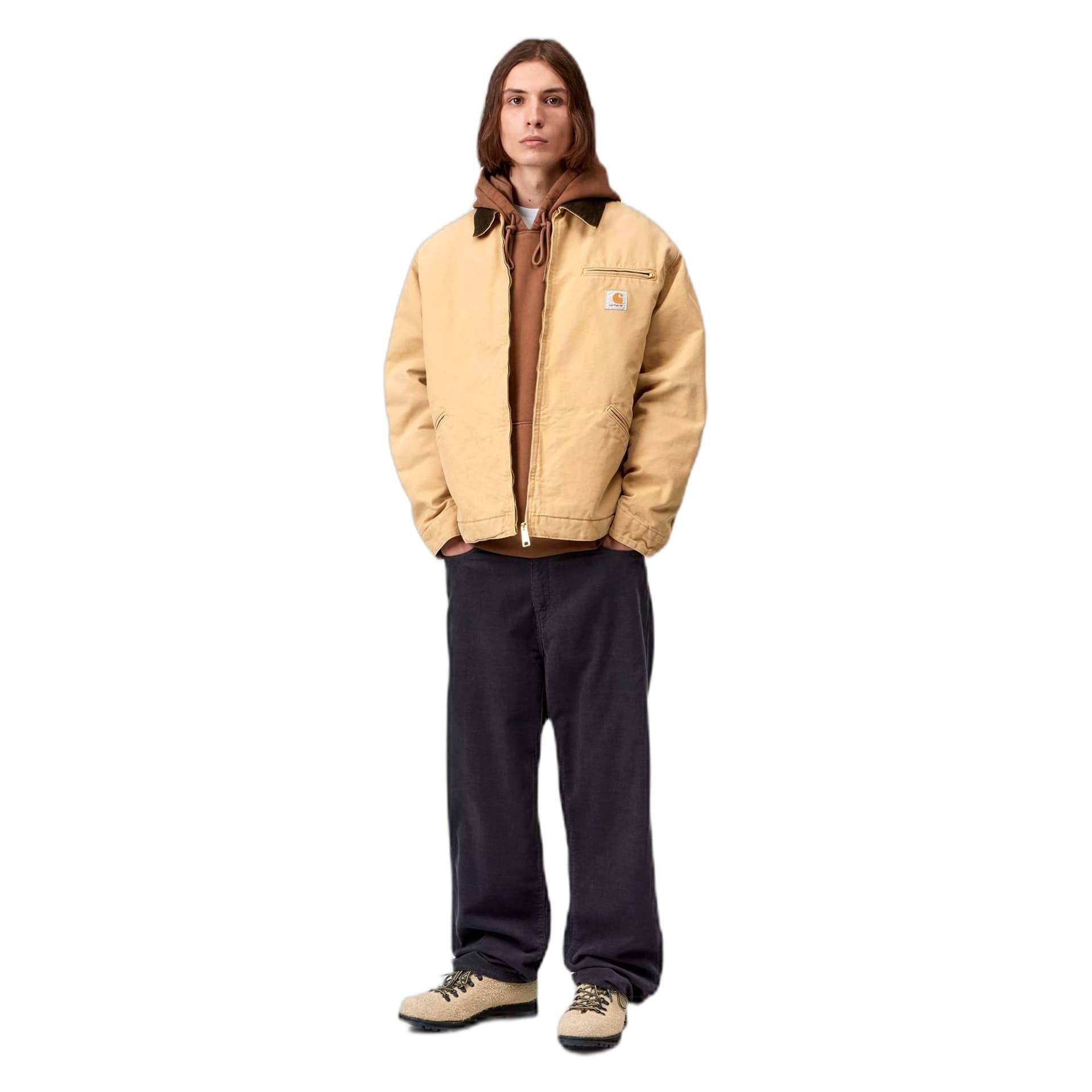 CARHARTT WIP giacca carhartt wip og detroit jacket - wip dusty brown / tobacco stone canvas - 2