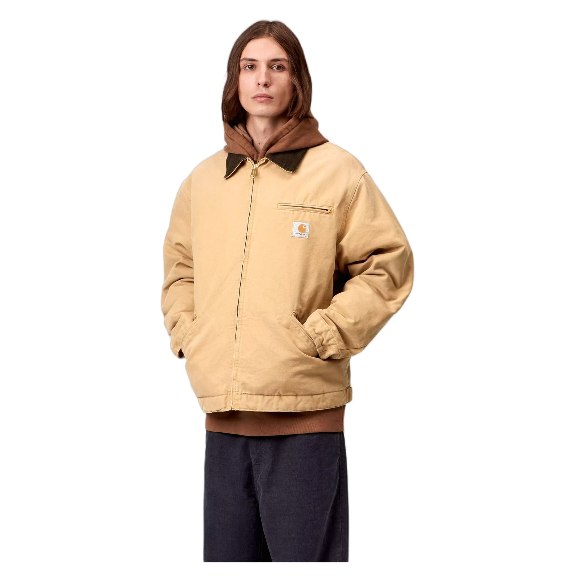 CARHARTT WIP giacca carhartt wip og detroit jacket - wip dusty brown / tobacco stone canvas - 3