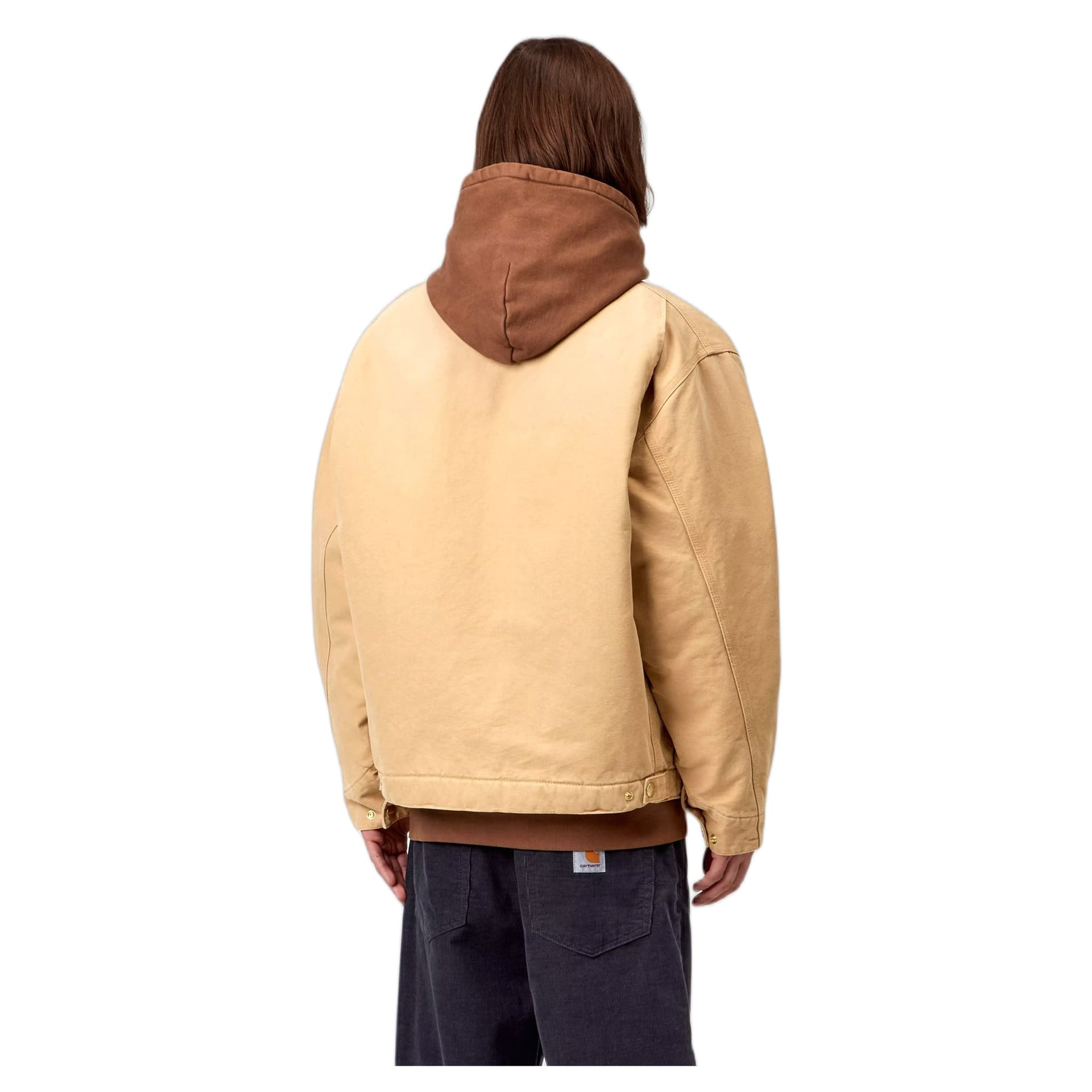 CARHARTT WIP giacca carhartt wip og detroit jacket - wip dusty brown / tobacco stone canvas - 4