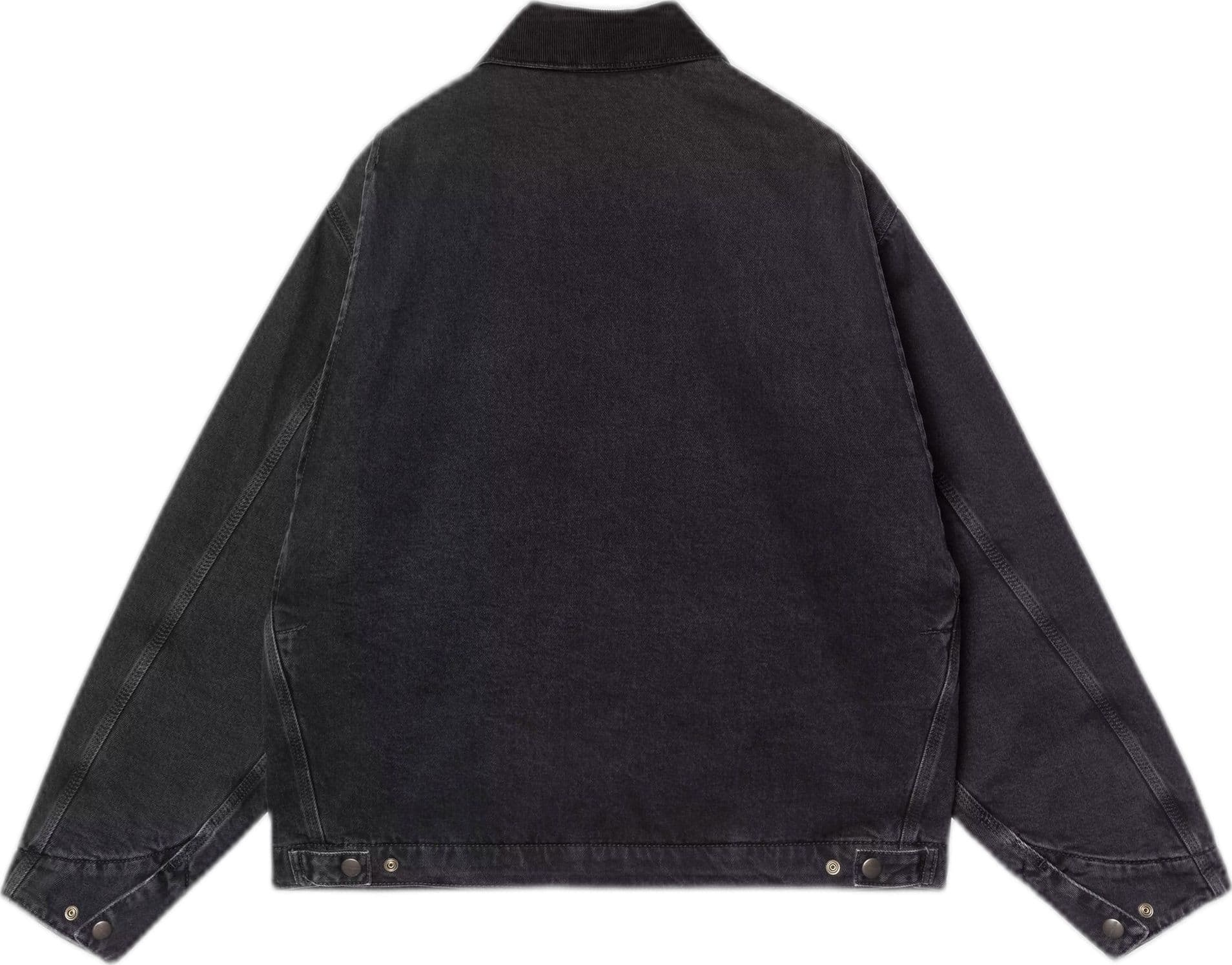 CARHARTT WIP giacca carhartt wip og detroit jacket - black / black stone washed - 7