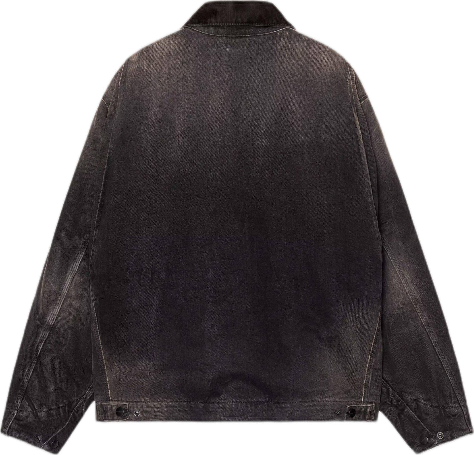 CARHARTT WIP giacca carhartt wip og detroit jacket - black / black tobacco used wash - 6