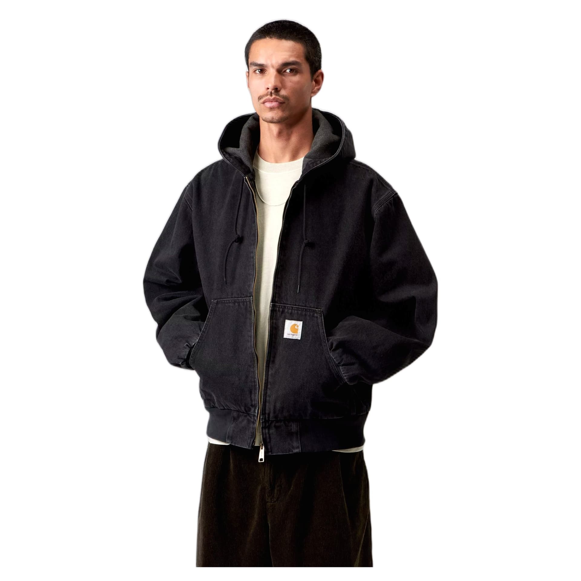 CARHARTT WIP giacca carhartt wip og active jacket - black stone washed - 5