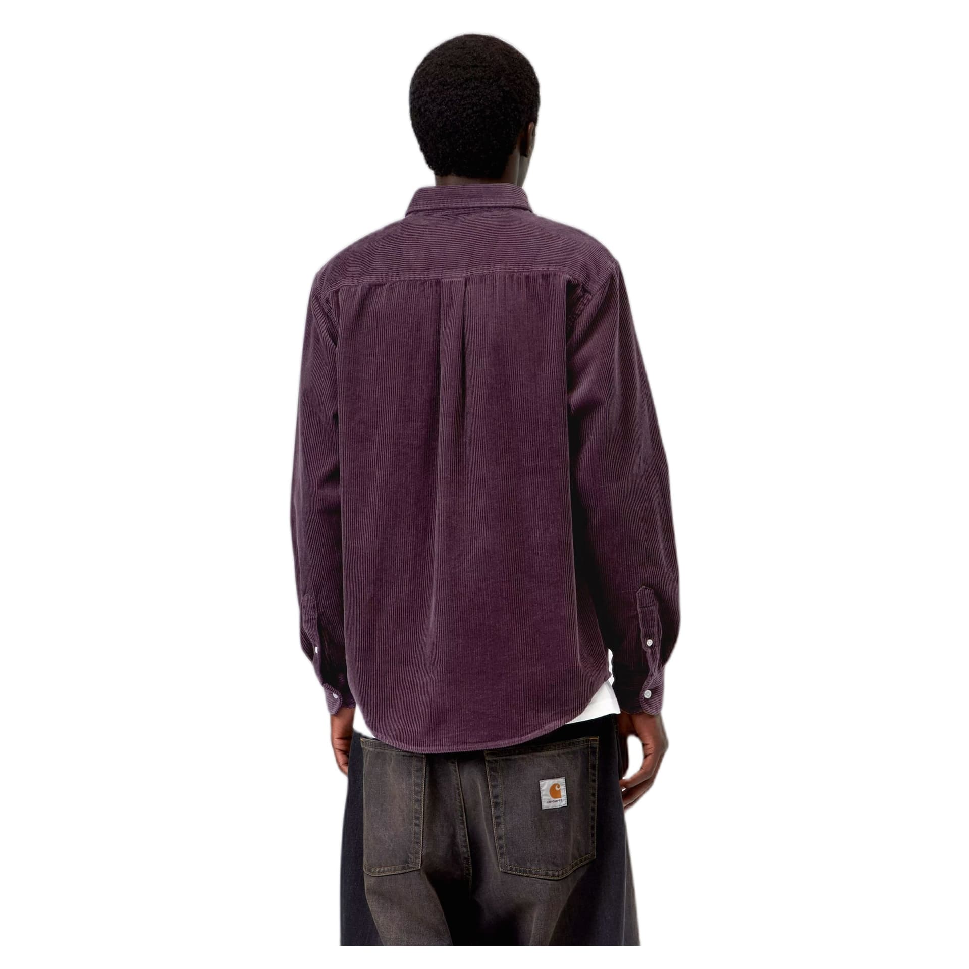 CARHARTT WIP camicia carhartt wip l/s madison cord shirt - cozy purple - 3