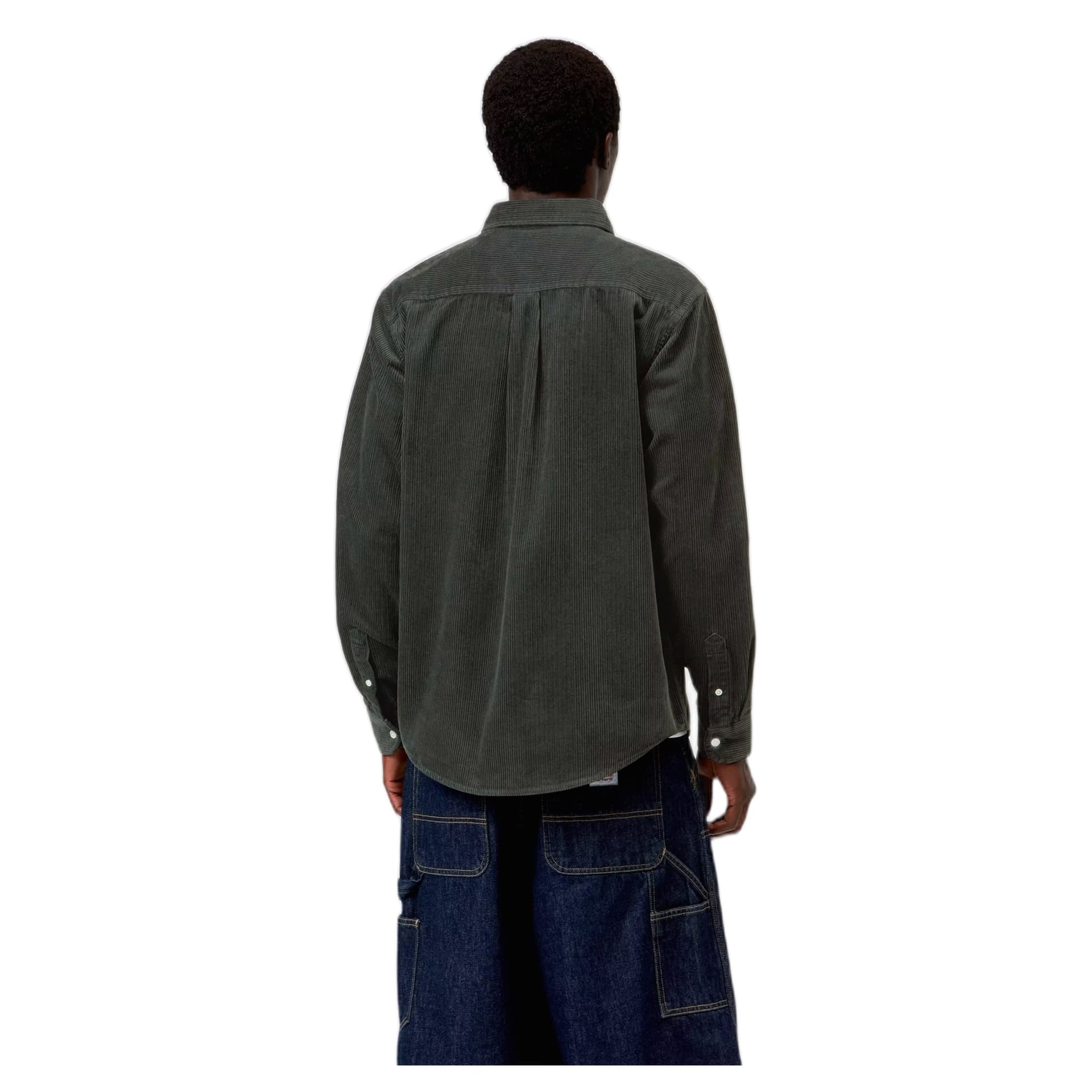 CARHARTT WIP camicia carhartt wip l/s madison cord shirt - raven - 4
