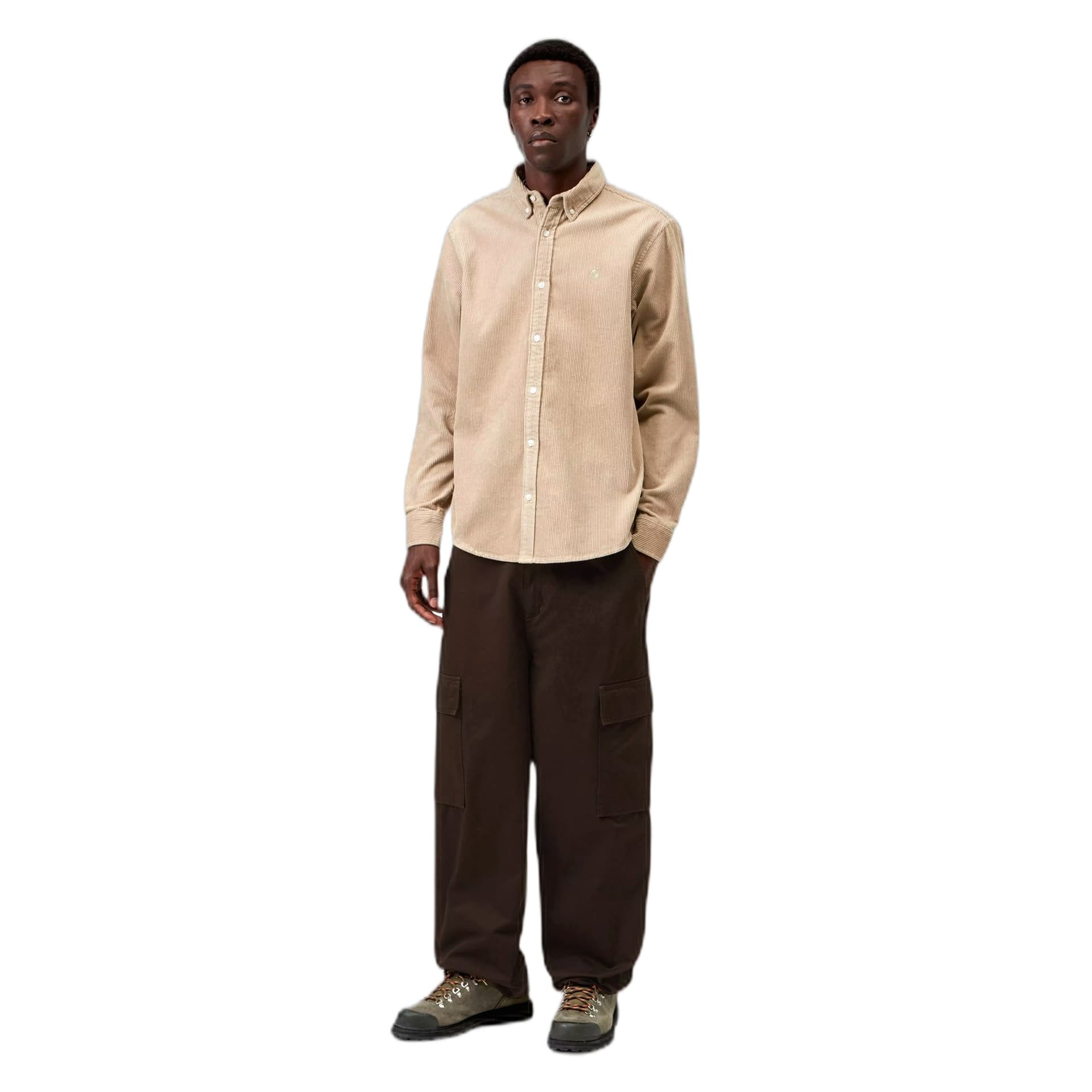 CARHARTT WIP camicia carhartt wip l/s madison cord shirt - wall - 2