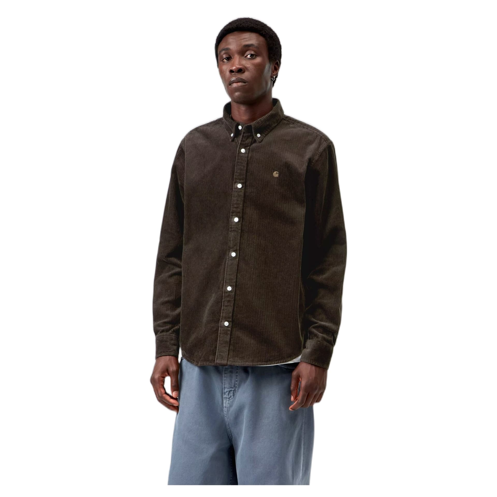 CARHARTT WIP camicia carhartt wip l/s madison cord shirt - tobacco - 4