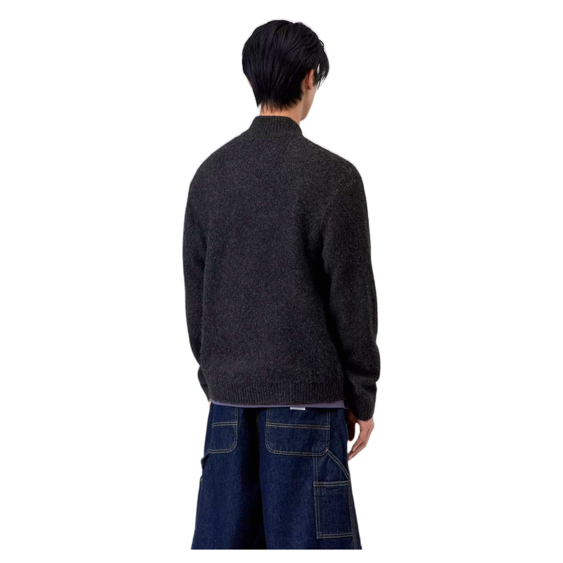 CARHARTT WIP maglione carhartt wip curtis sweater jacket - tangled black - 4
