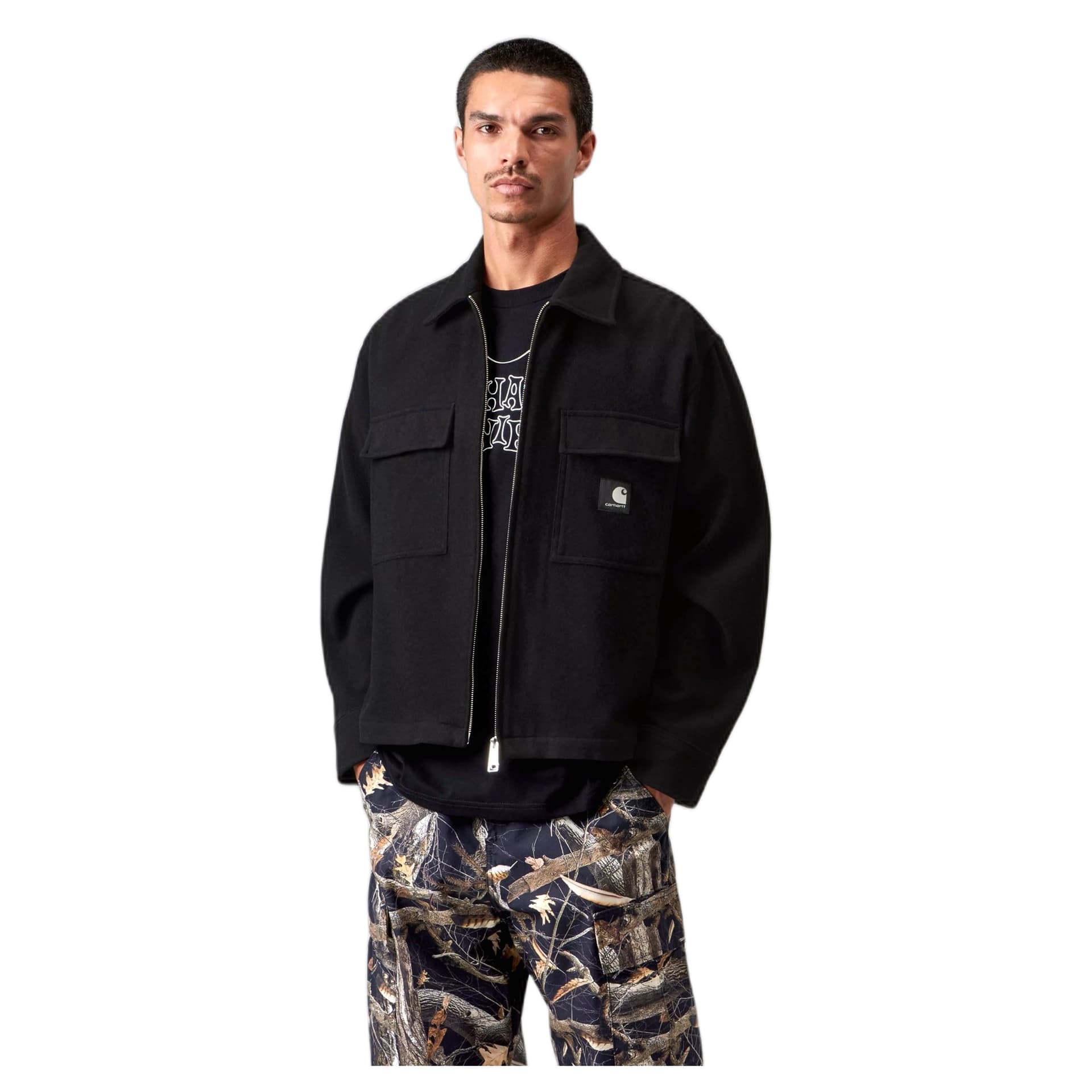 CARHARTT WIP camicia carhartt wip atoka shirt jacket - black - 5