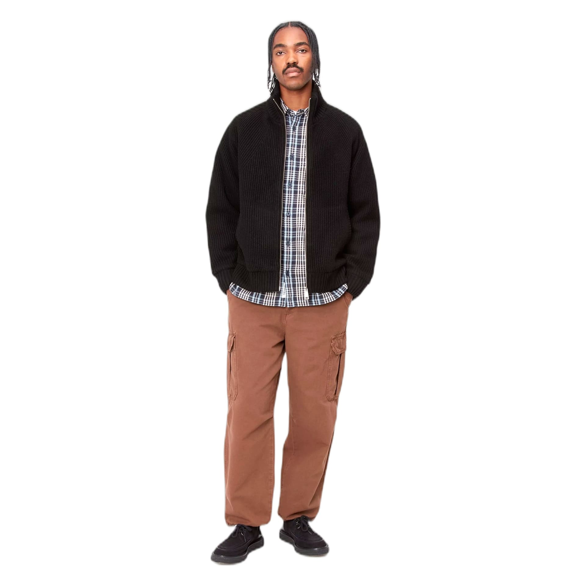 CARHARTT WIP giacca carhartt banley sweater jacket - black - 3