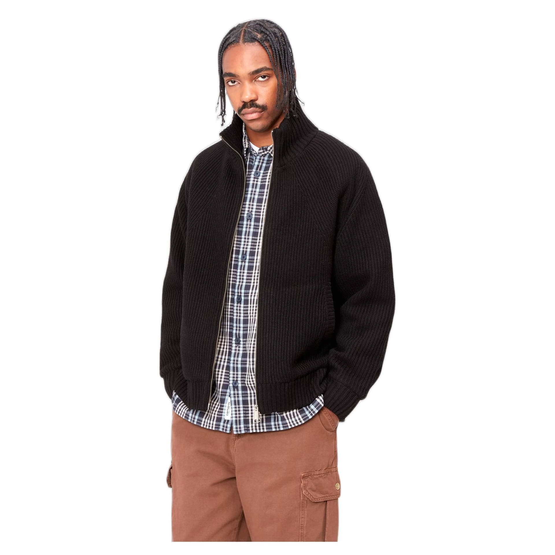CARHARTT WIP giacca carhartt banley sweater jacket - black - 6
