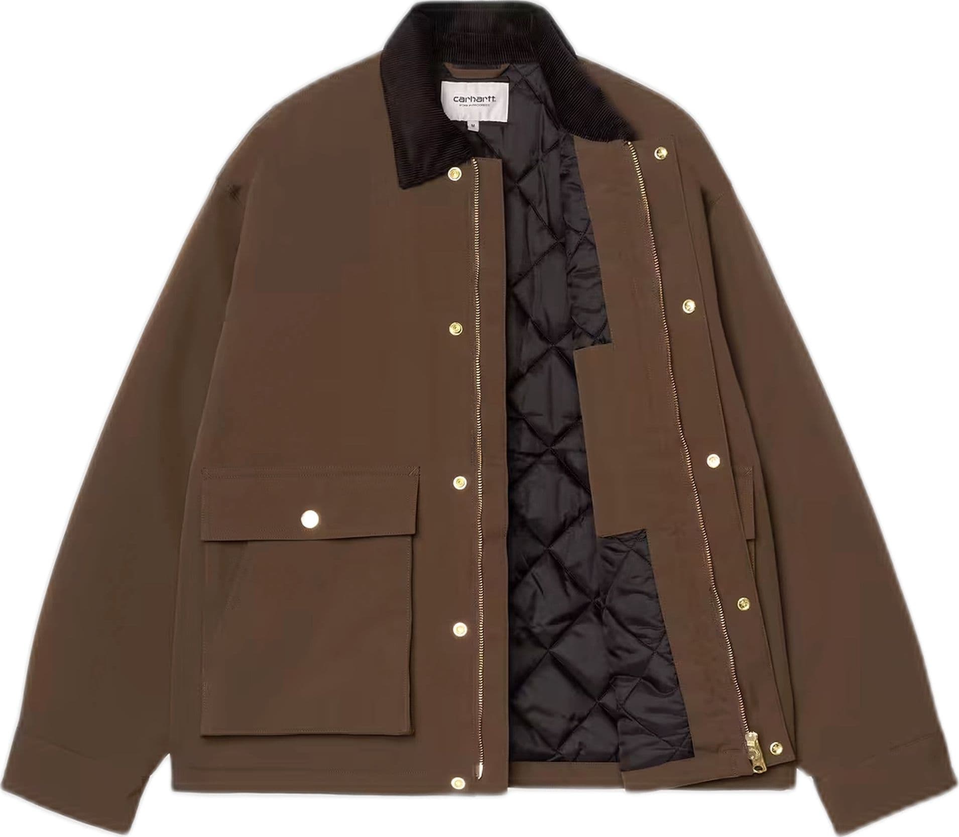CARHARTT WIP giacca carhartt wip quentin jacket - tobacco / black - 2