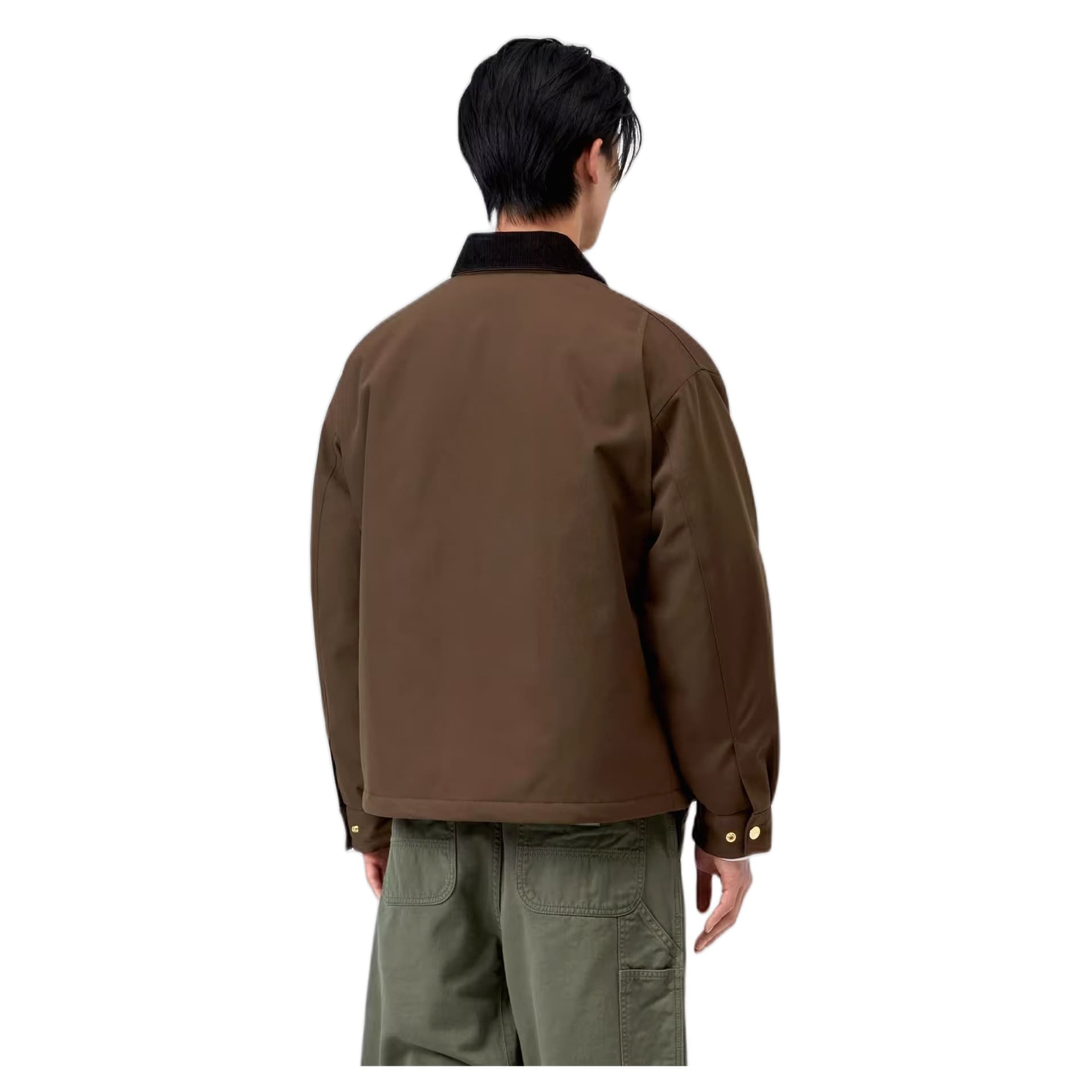 CARHARTT WIP giacca carhartt wip quentin jacket - tobacco / black - 5