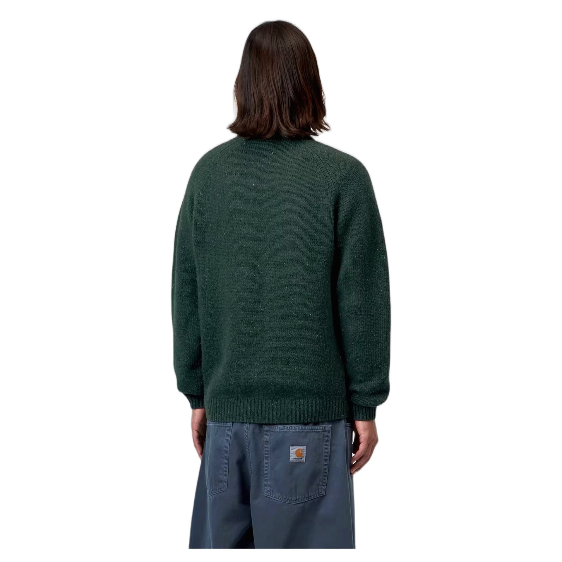CARHARTT WIP maglione carhartt wip anglistic sweater - speckled dark scarab - 3