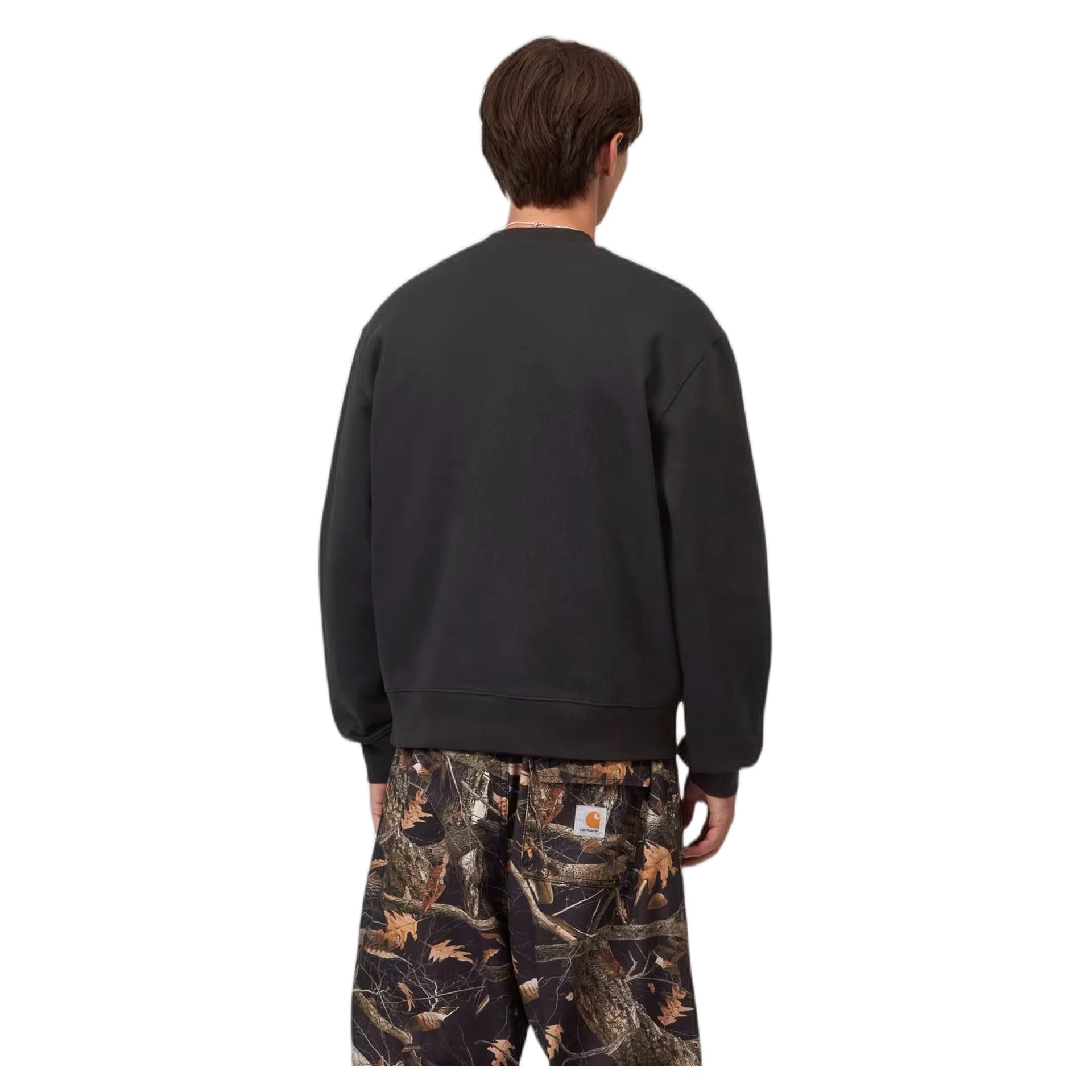 CARHARTT WIP felpa carhartt wip mack sweat - black / wax - 3