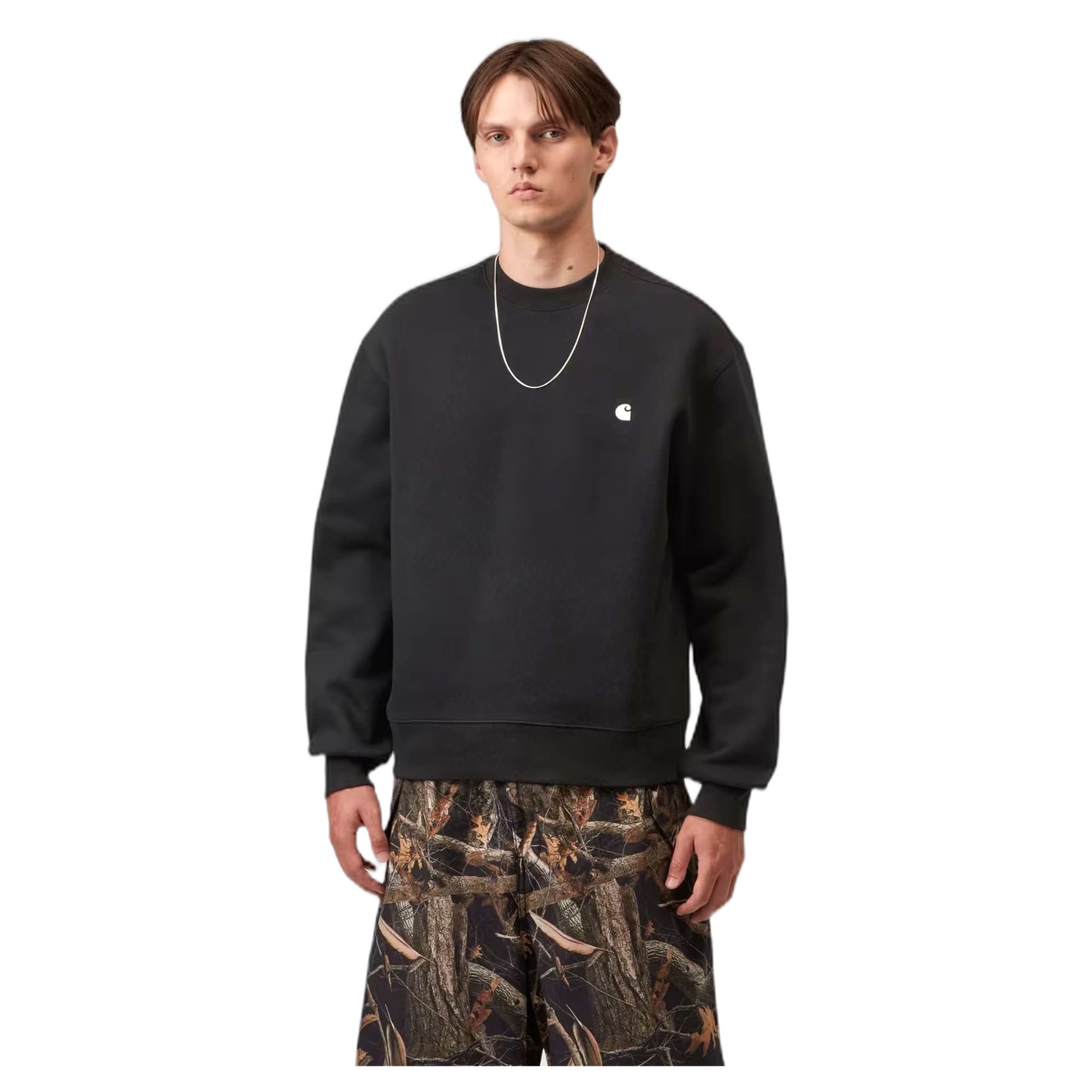 CARHARTT WIP felpa carhartt wip mack sweat - black / wax - 4