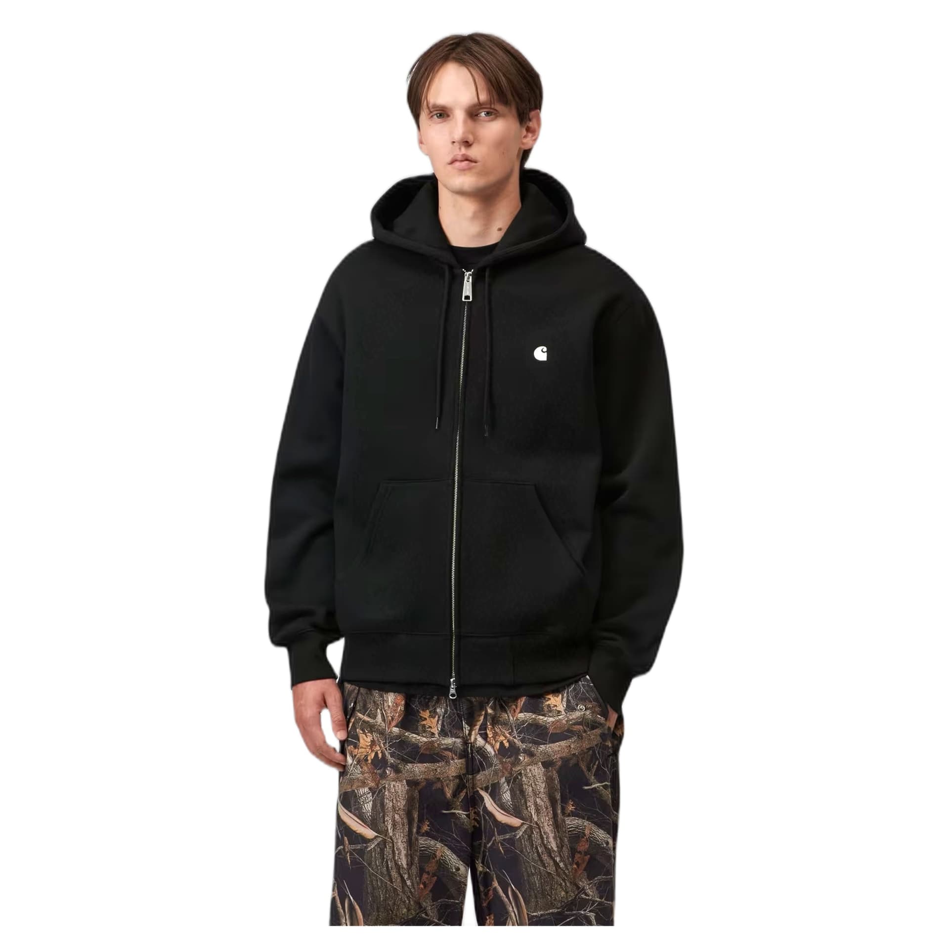 CARHARTT WIP felpa carhartt wip hooded mack jacket - black / wax - 3